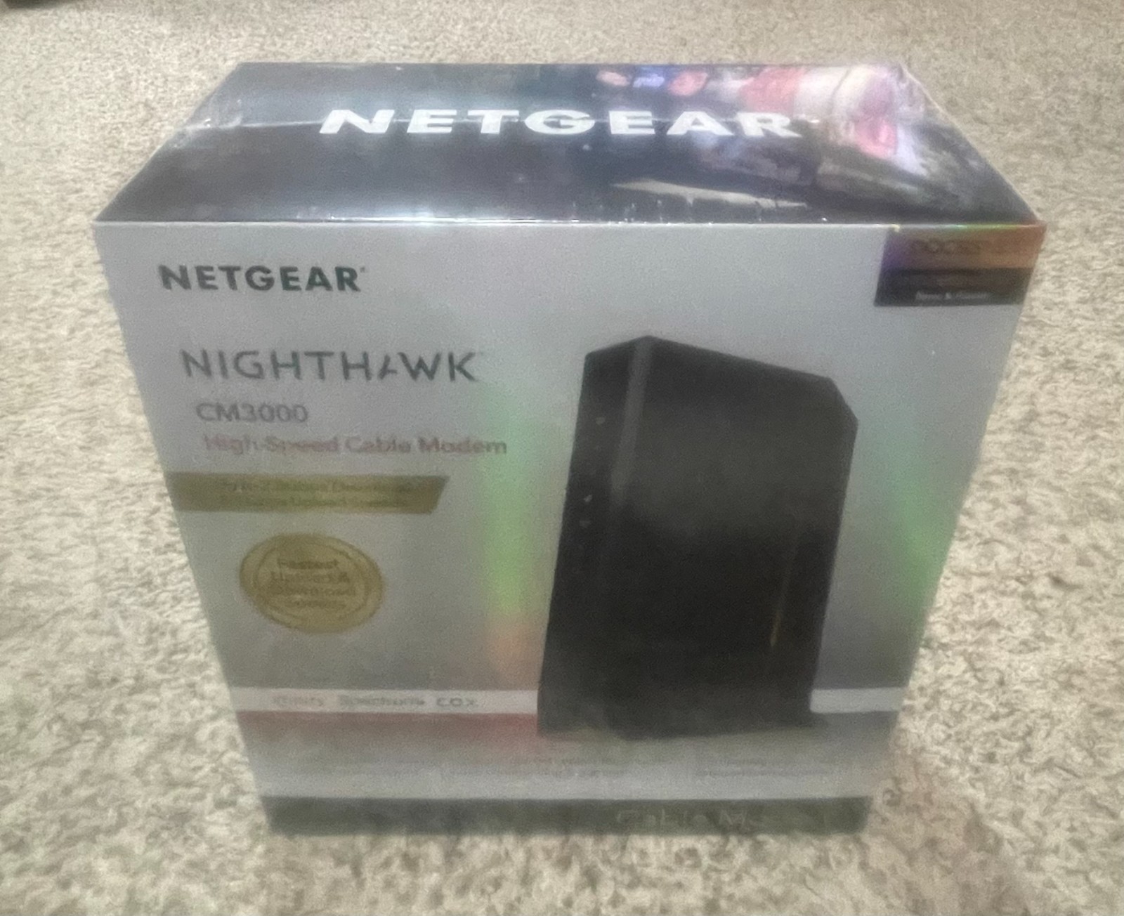 NETGEAR – Nighthawk Mid/High-Split DOCSIS 3.1 Cable Modem – Black