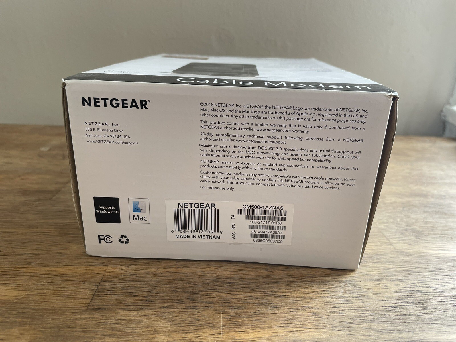 NETGEAR Cm500-1aznas 16×4 DOCSIS 3.0 Cable Modem Max Download Speeds of 686mbps
