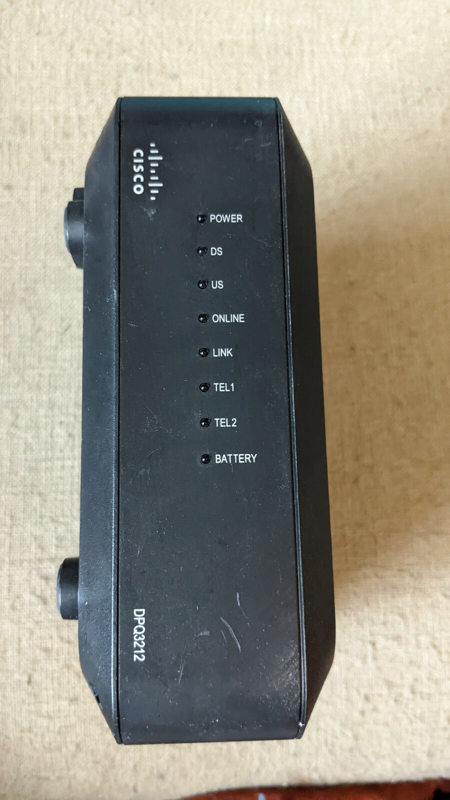 CISCO DPQ3212 CABLE MODEM DOCSIS 3.0 PHONE MODEM/CABLEVISION – no cords