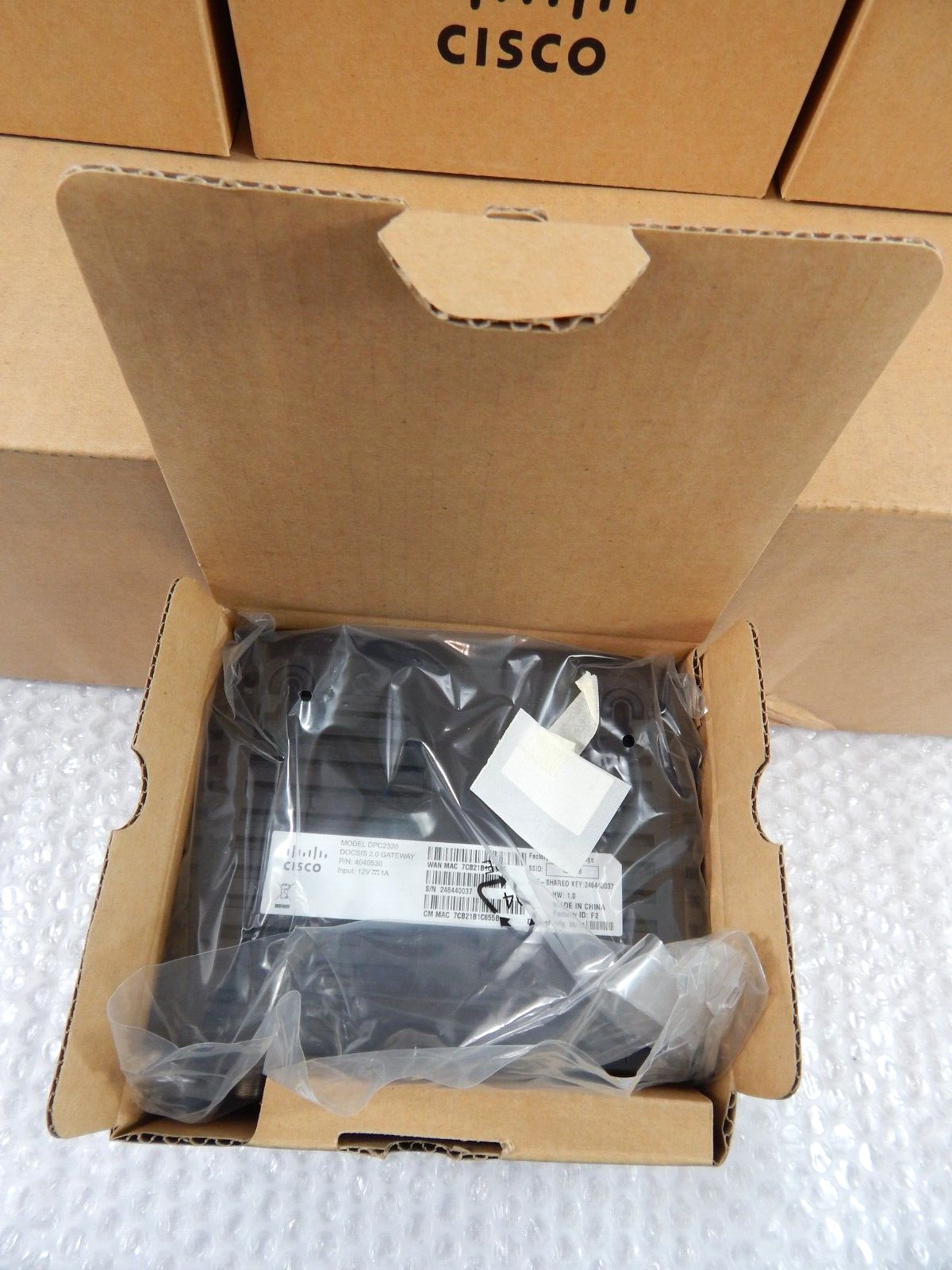 CISCO- DPC2320 CABLE MODEM WIRELESS ROUTER – 2.0 GATEWAY ETHERNET BOX OF 10 NEW