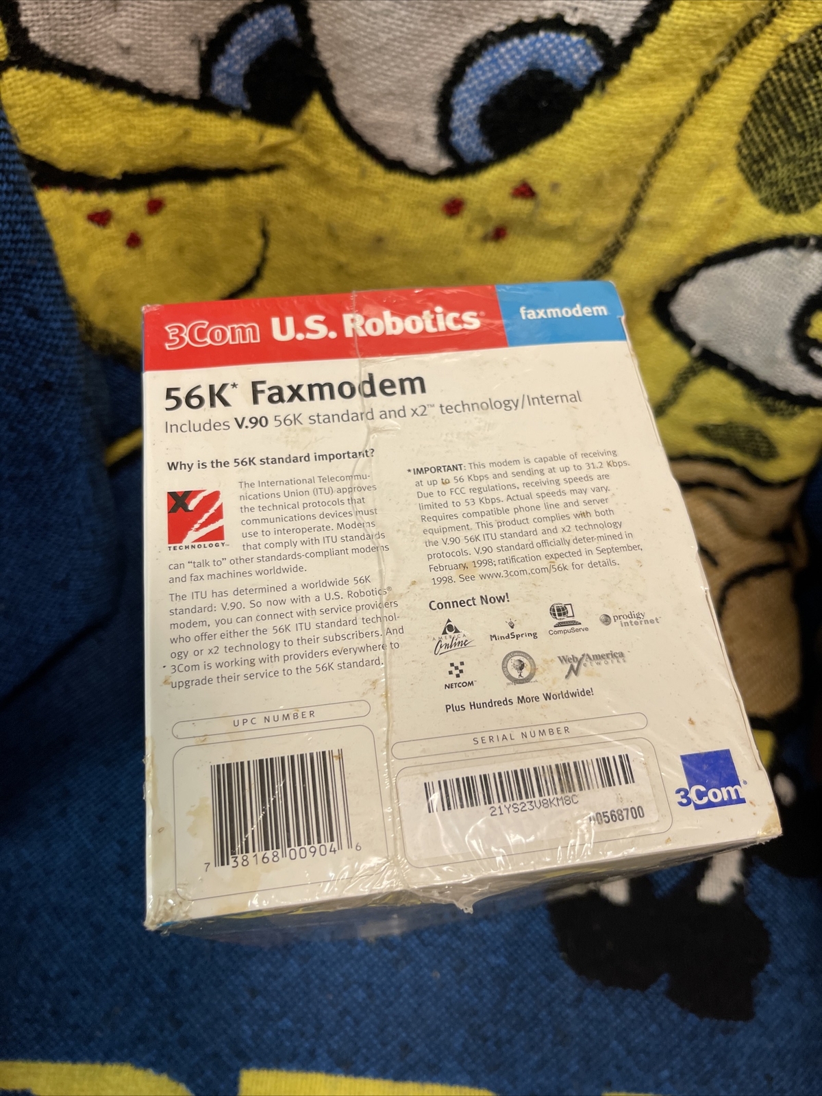 3Com U.S. Robotics 56K Winmodem V.90 x2 – Model 5683 Technology #1 Modem Sealed