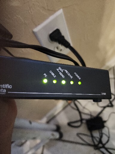 Lot Of 2 Scientific Atlanta Cable Modem DPC2100R2 – 2 Power Cables