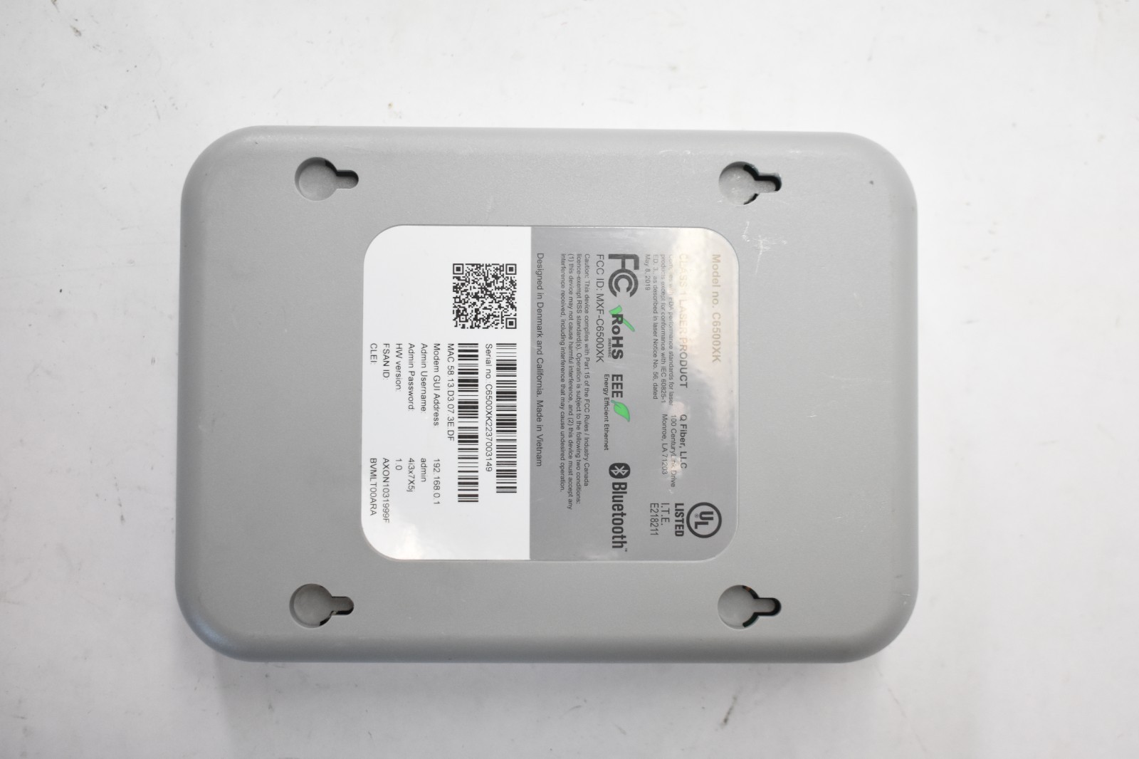 Quantum Fiber C6500XK High performance Modem Class 1 Genuine OEM USED