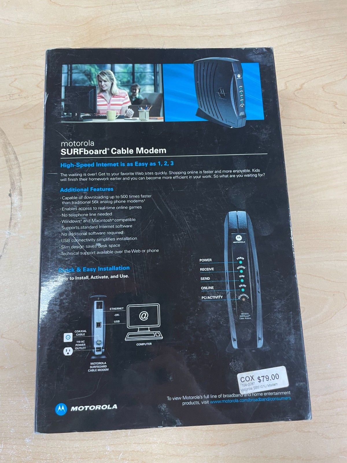 New Motorola Surfboard SB5101U Cable Modem High Speed Internet
