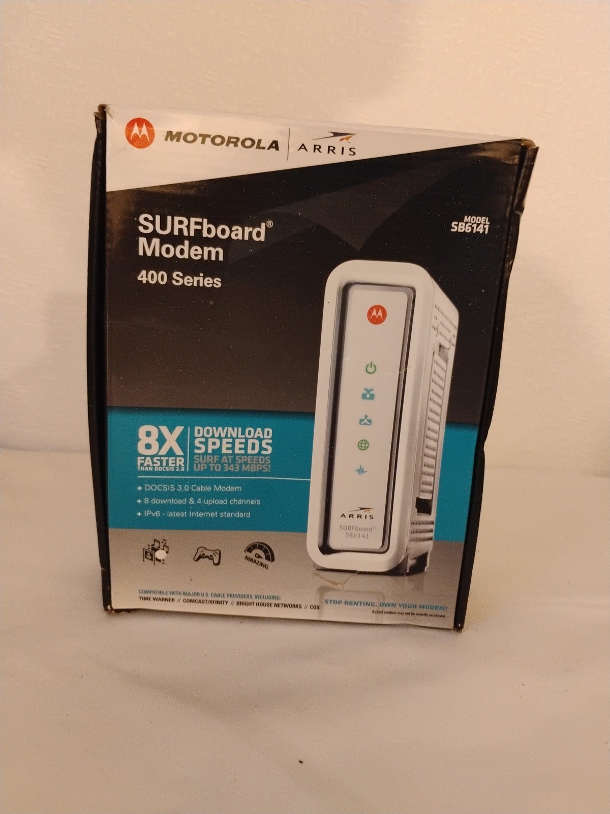 Motorola SB6141 SURFboard eXtreme DOCSIS 3.0 Cable Modem 300 mbps