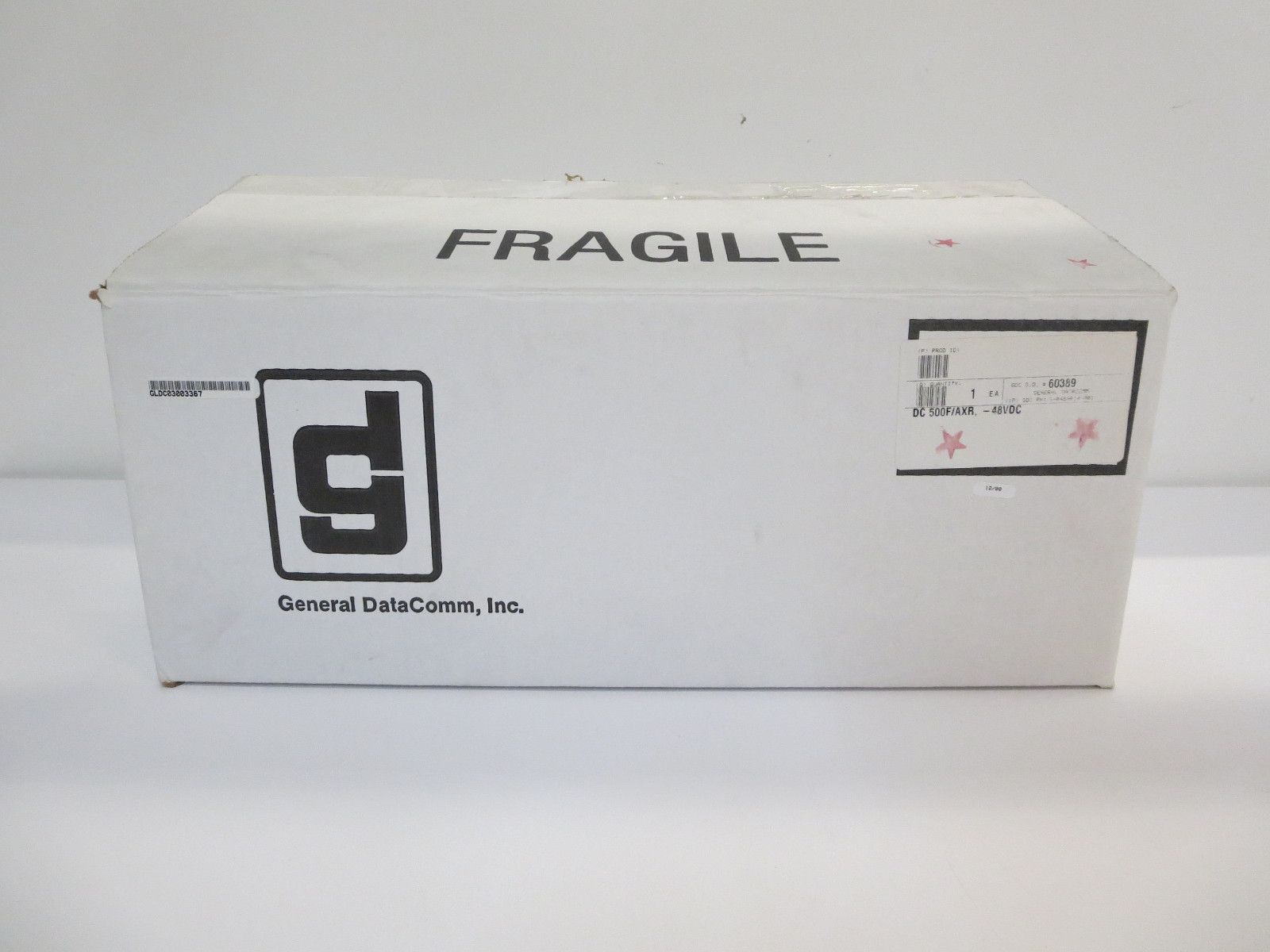 GENERAL DATACOMM DC 500F/AXR-48VDC MODEM ENCLOSURE MODEL DE-17/DC; 48 VDC