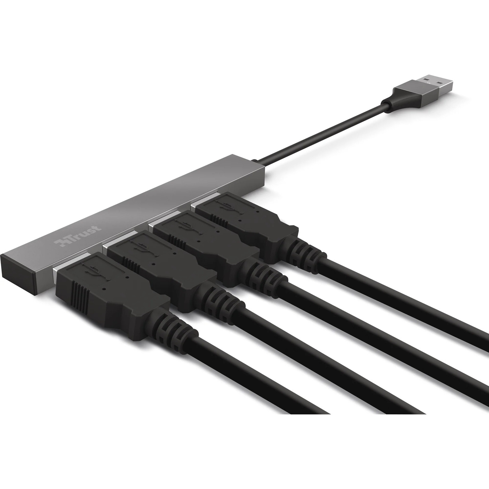 Trust Halyx Aluminum 4-Port Mini USB Hub