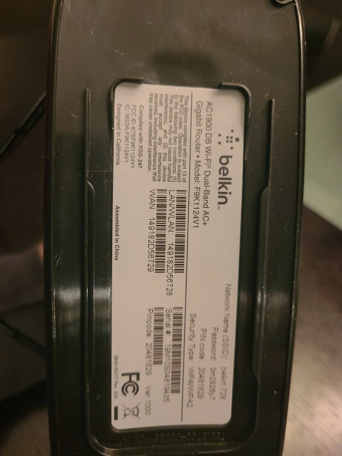NETGEAR Cable Modem CM500 + Belkin AC1900 Dual Band Router Package