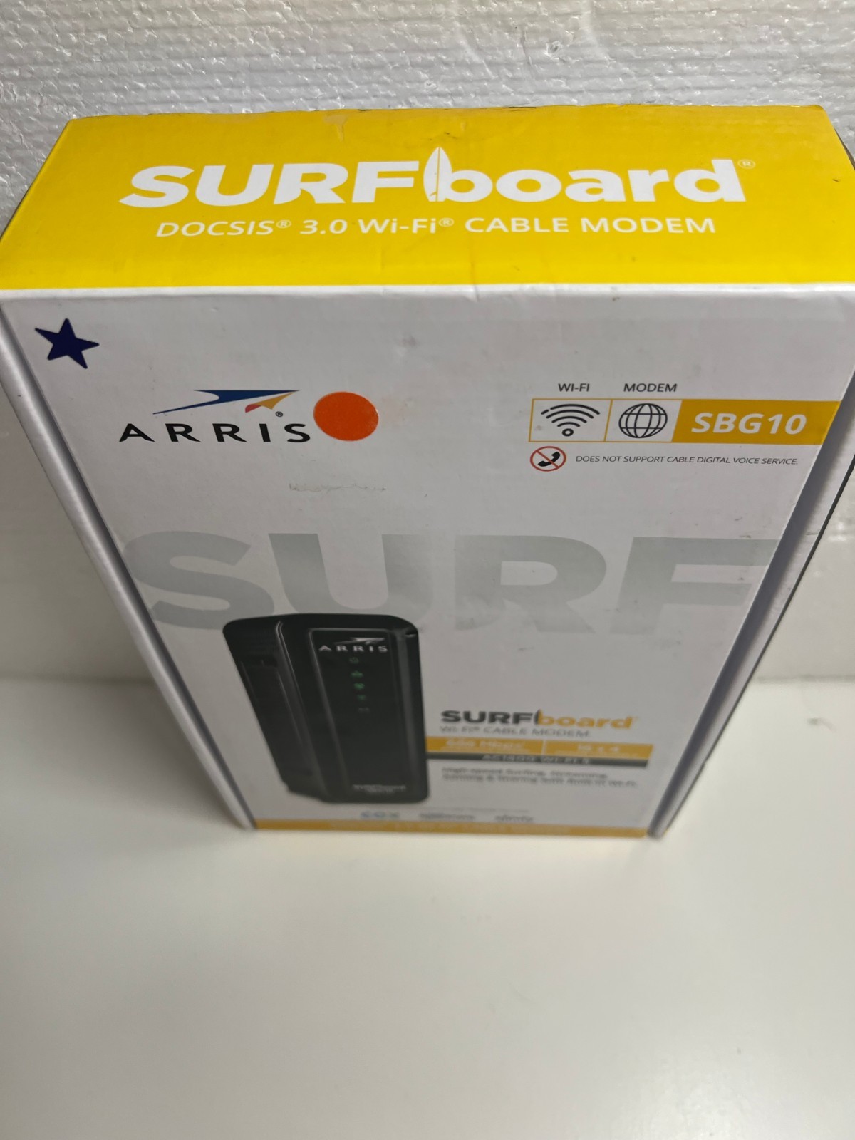 Arris SURFboard SBG10 Wireless Router – Cable Modem 2-Port Switch – 1GbE – WiFi5