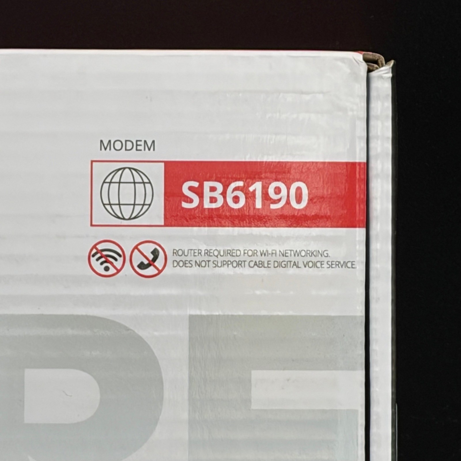 Arris SURFboard SB6190 DOCSIS 3.0 Cable Modem 1 Gbps 32×8 White