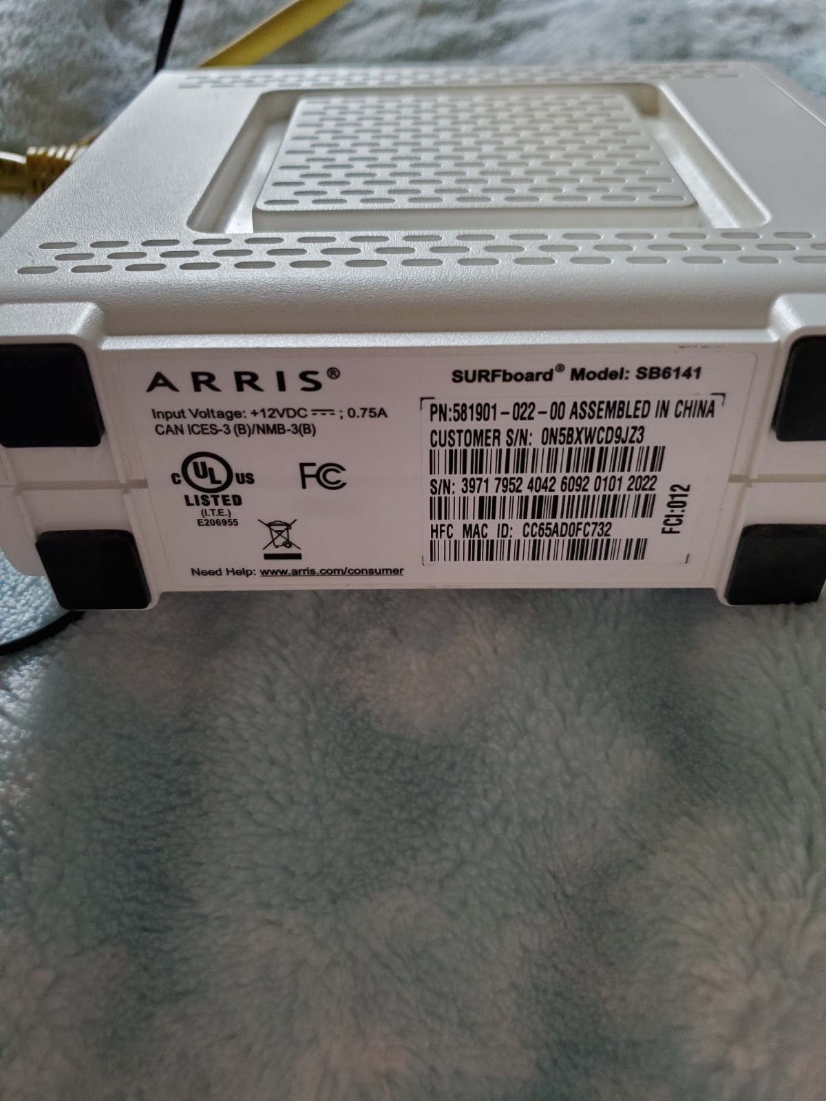 ARRIS SURFboard SB6141 Docsis 3.0 Cable Modem