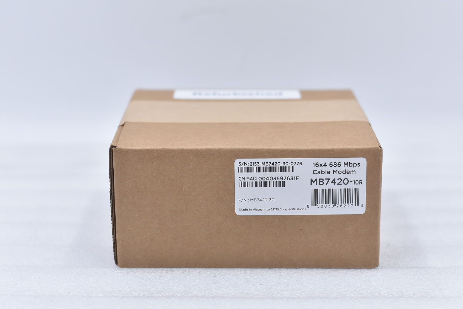 Motorola MB7420 (16×4) Cable Modem DOCSIS 3.0 RFB