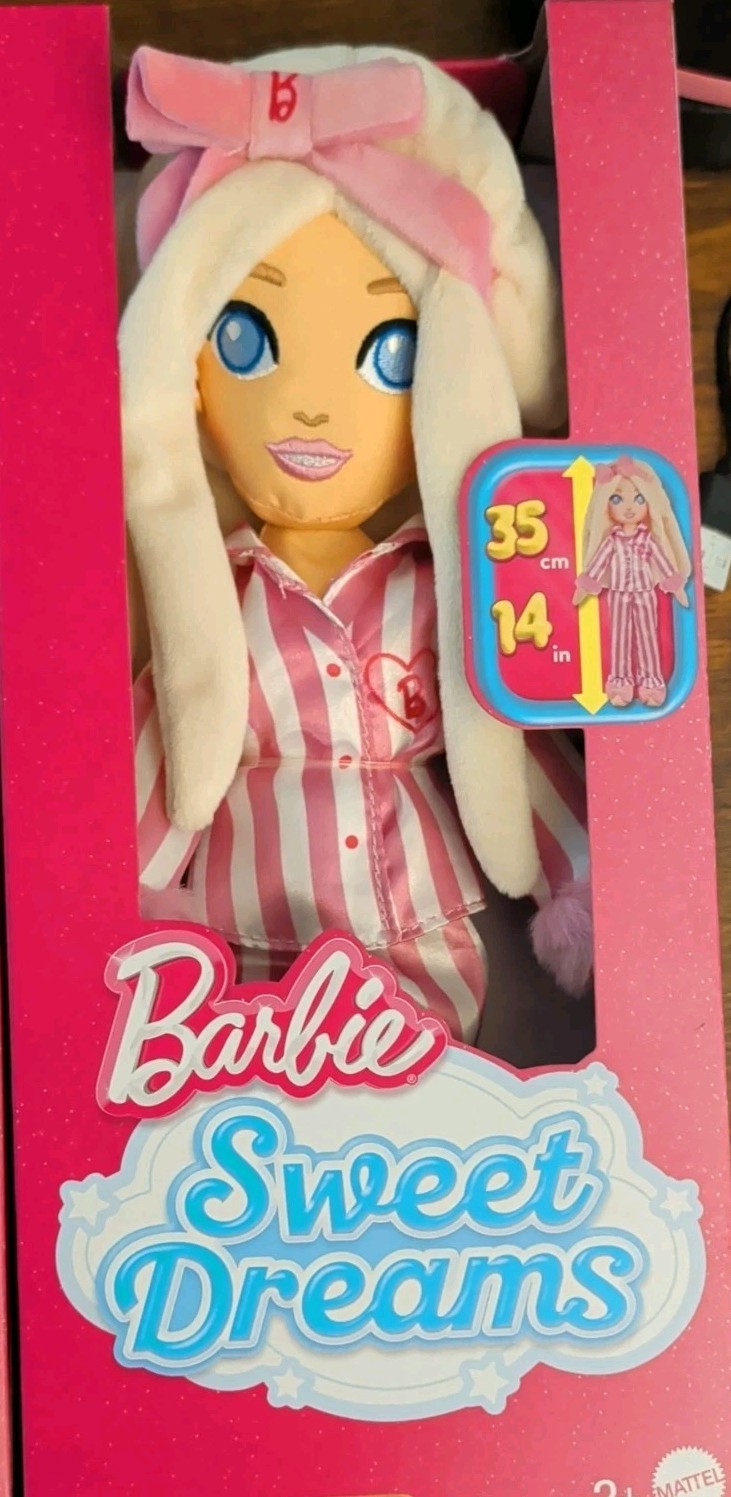 Barbie Sweet Dreams 13.5”Soft Plush Doll. 16.99 for each doll or OBO.