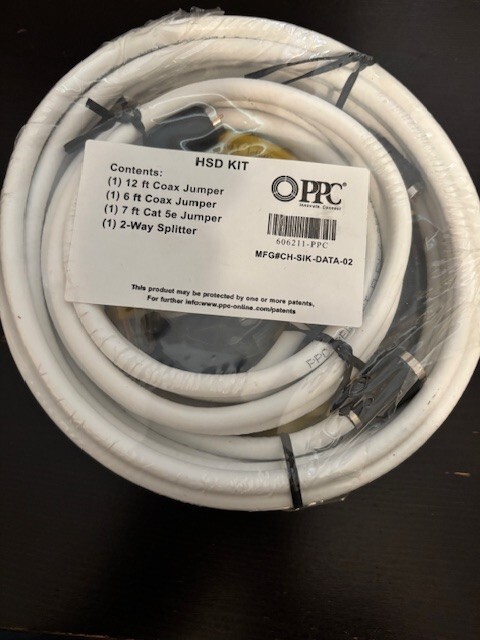 Jumpers Cat 5e Jumper 2-Way Splitter Pack NEW ch-sik-data-02 – PPC HSD KIT Coax