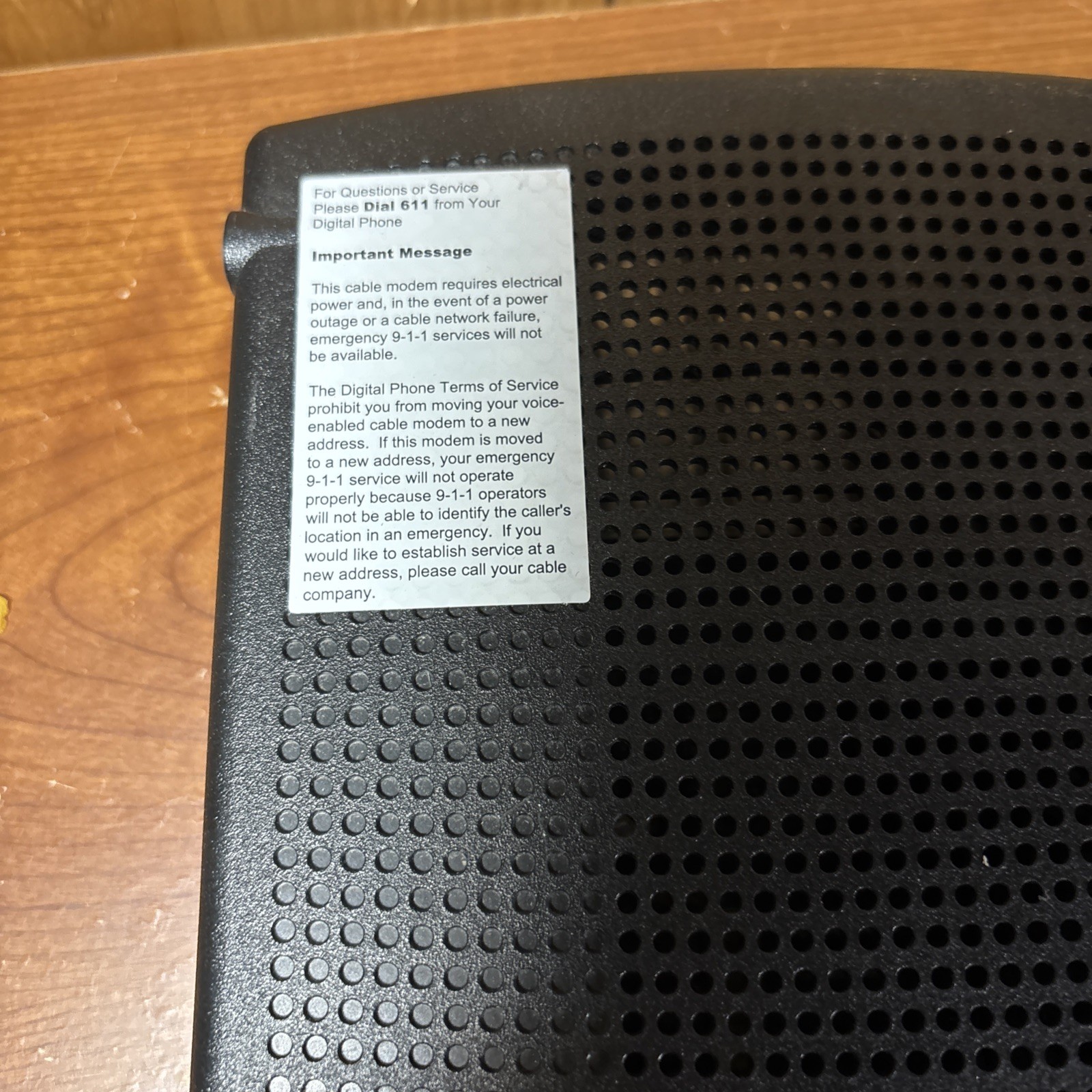 Arris TM1602 Cable Modem DOCSIS Optimum NO CORDS