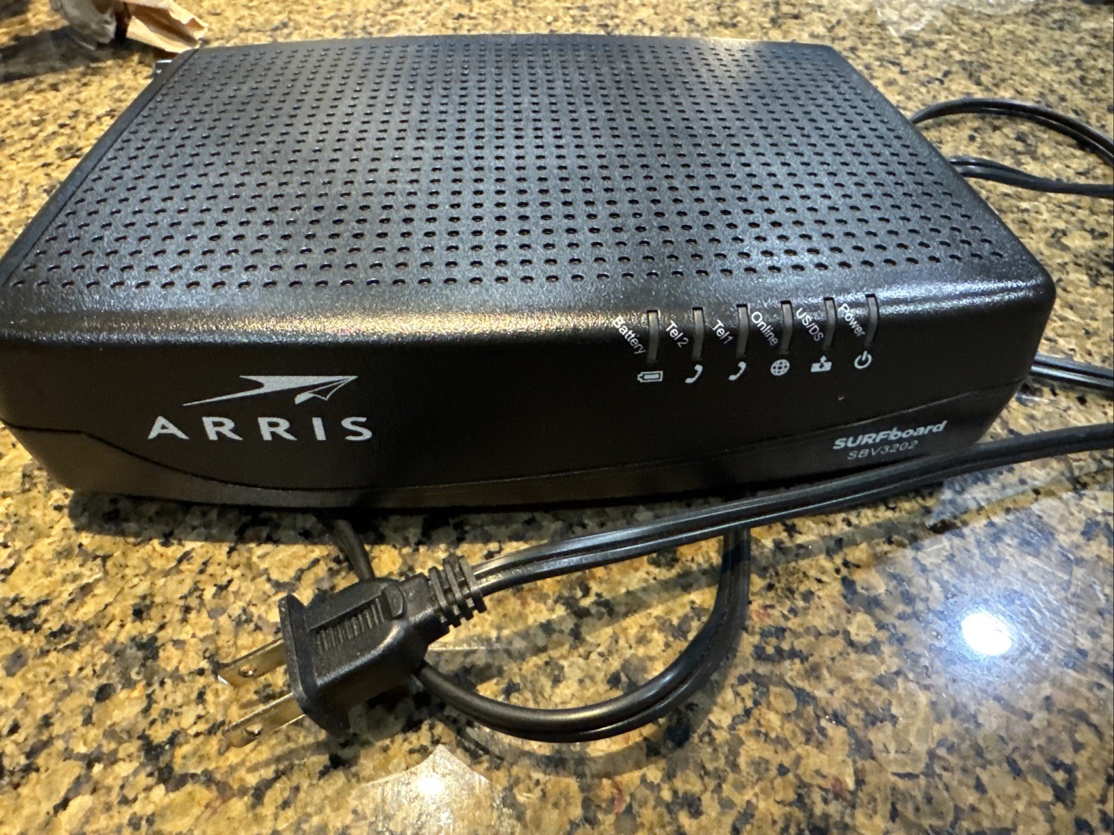 ARRIS SBV3202 Docsis 3.0 Voice Cable Modem – Black