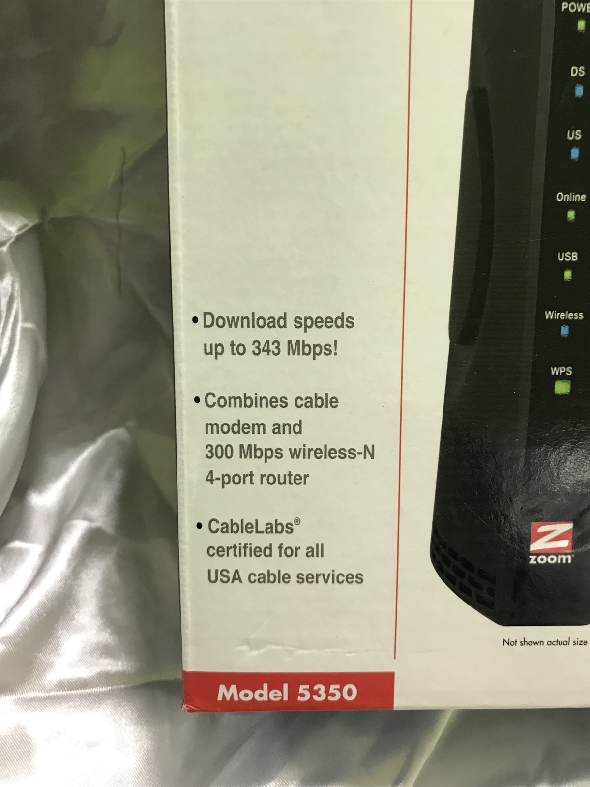 Zoom DOCSIS 3.0 Cable Modem – 5350 – Good !!!