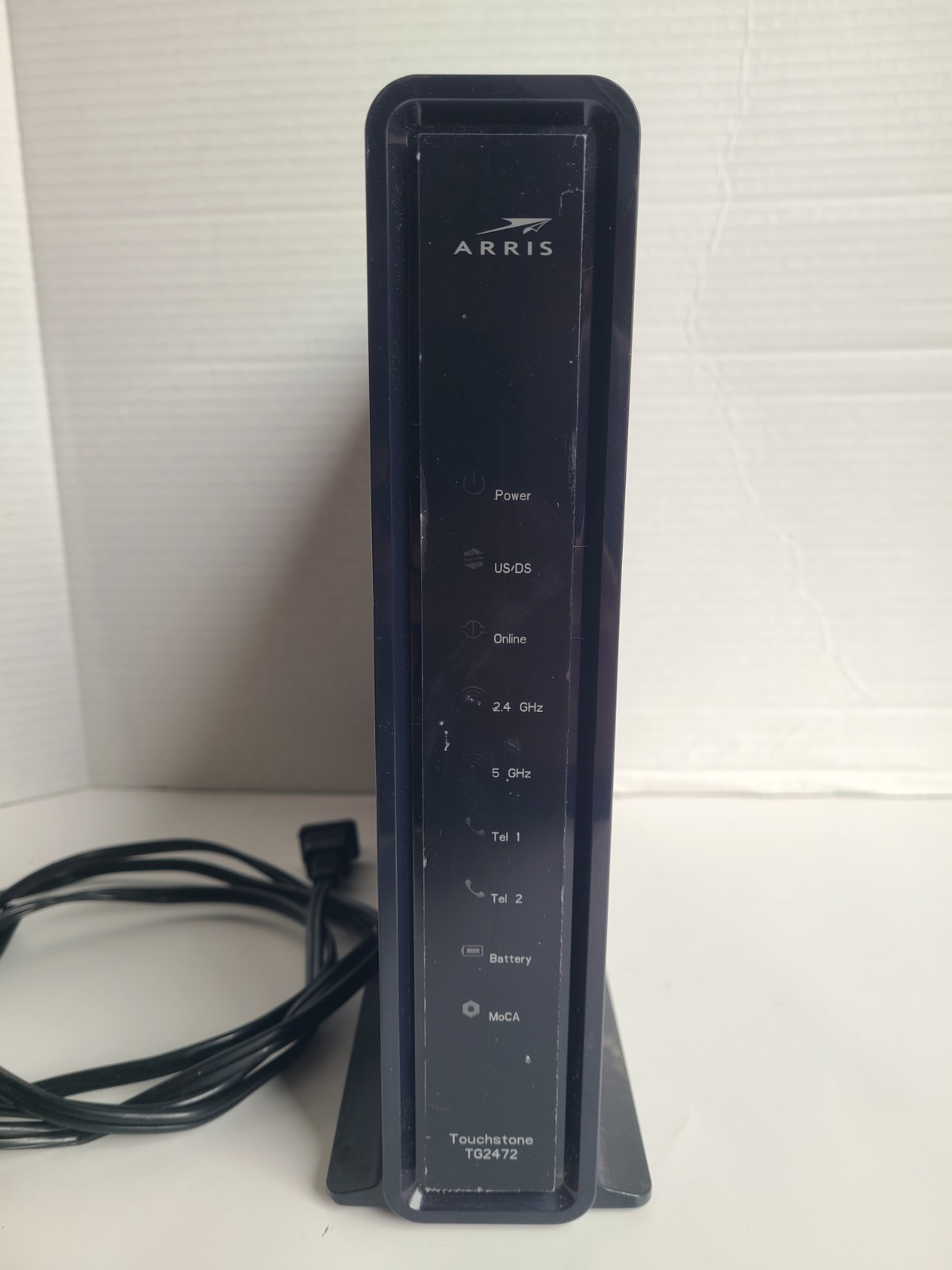 Arris Touchstone TG2472G Modem with Power Cord Black