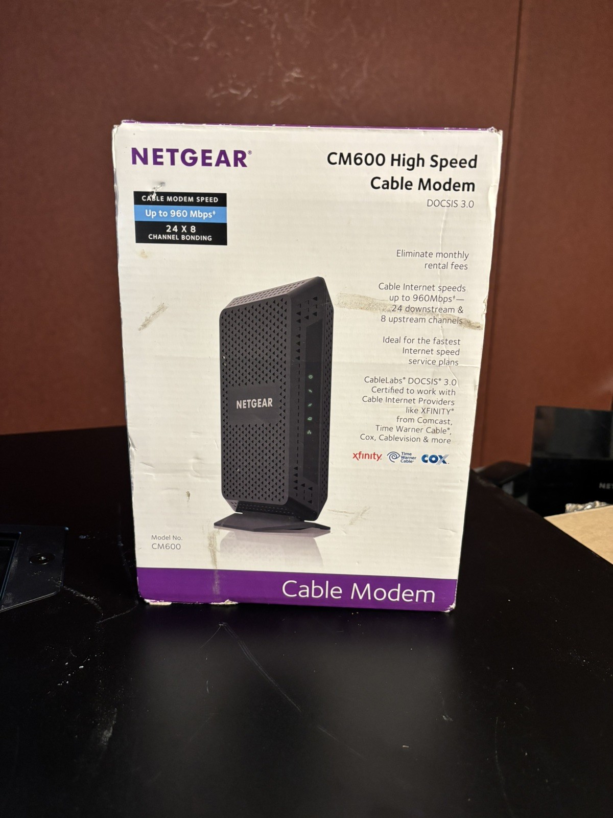 NETGEAR CM600-1AZNAS 960Mbps DOCSIS 3.0 Cable Modem