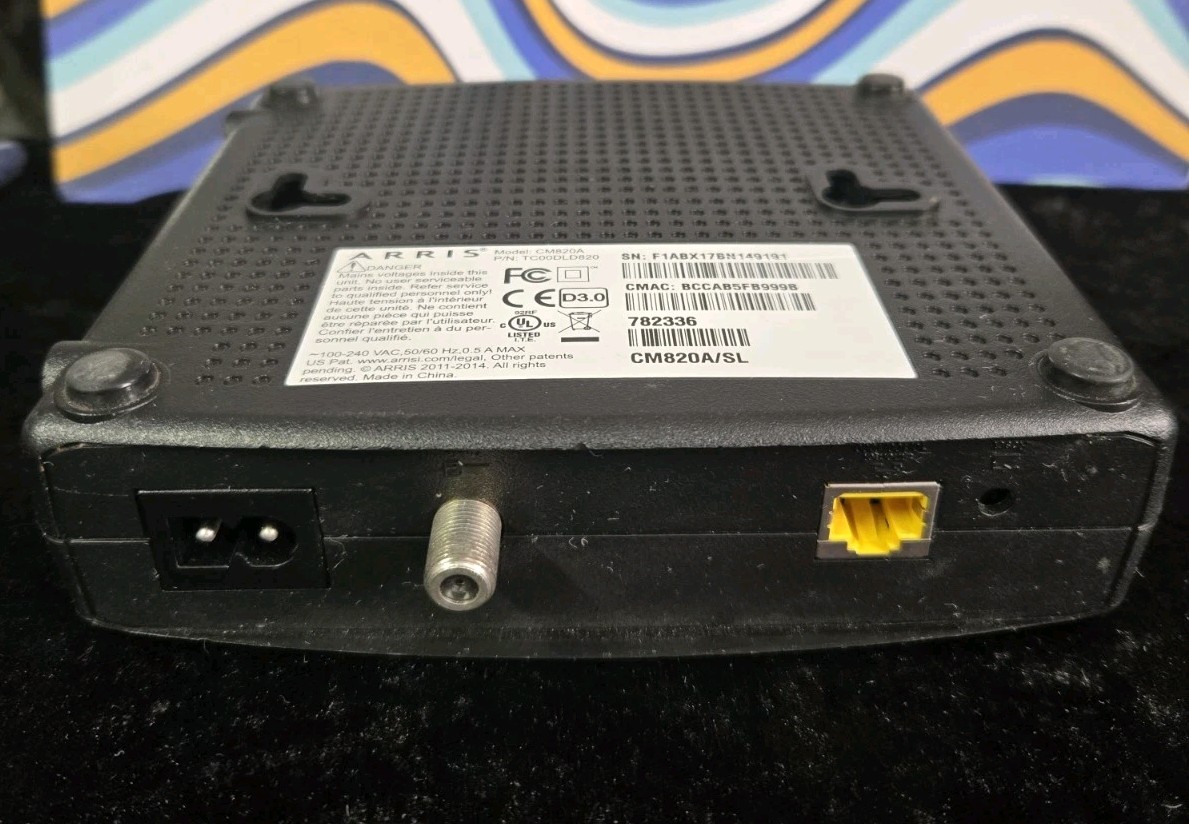 Arris CM820A DOCSIS 3.0 Cable Modem CM820 TC00DLD820 Replacement