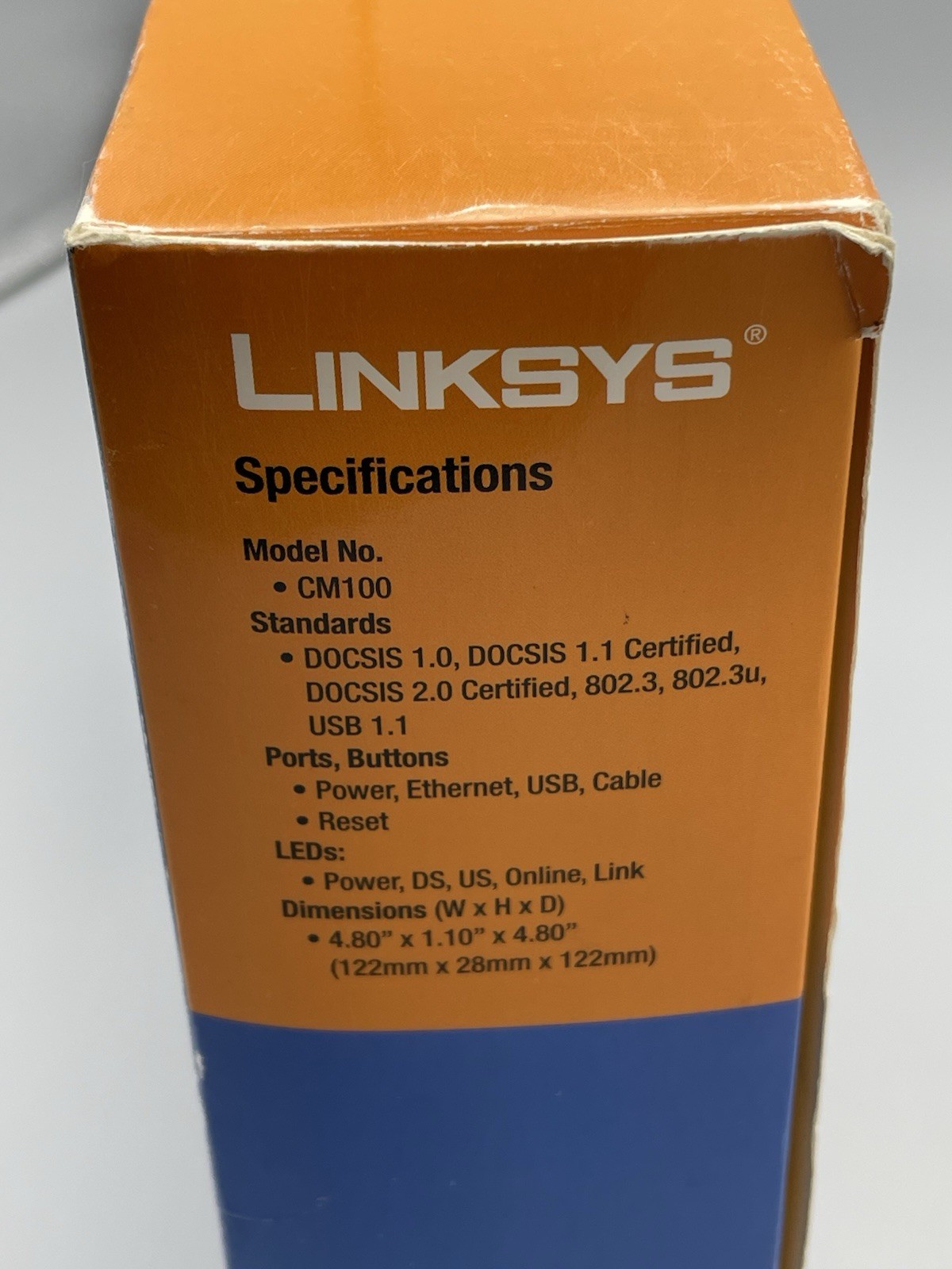 Linksys CM100 Cable Modem with USB and Ethernet 100 Mbps