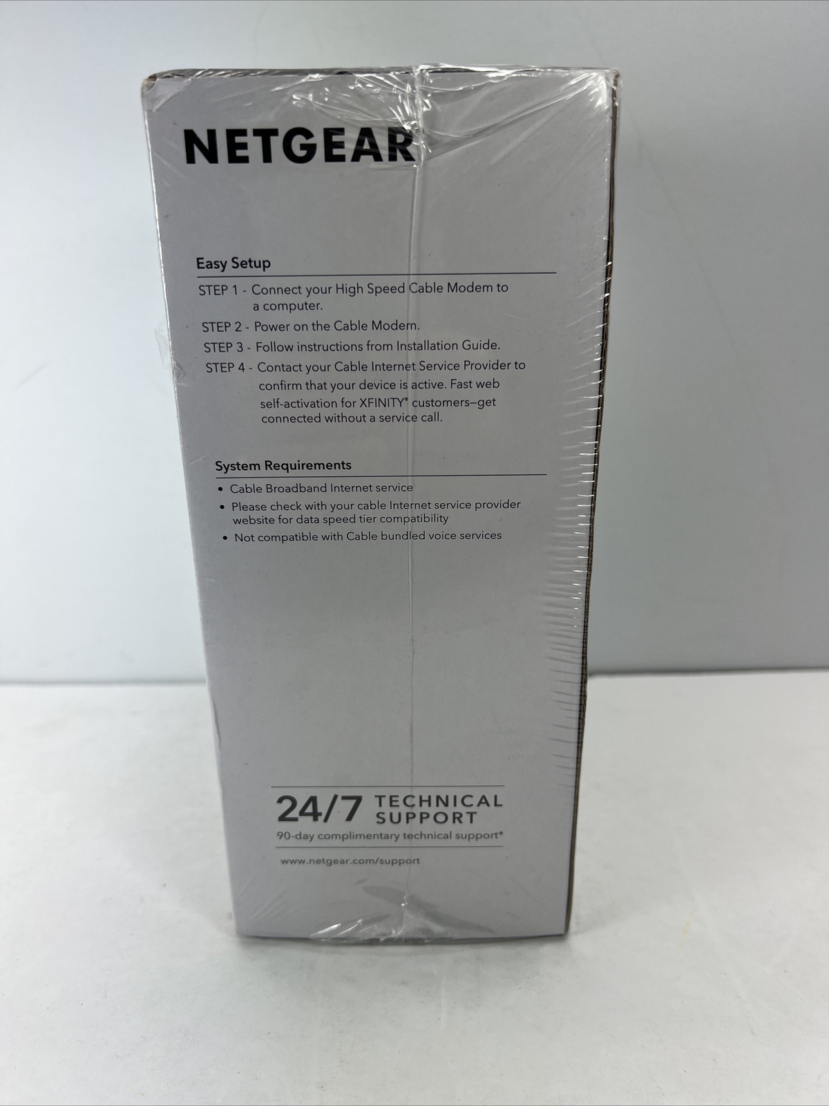 NETGEAR CM500-1AZNAS 16×4 DOCSIS 3.0 Cable Modem Max Download Speeds of 686mbps