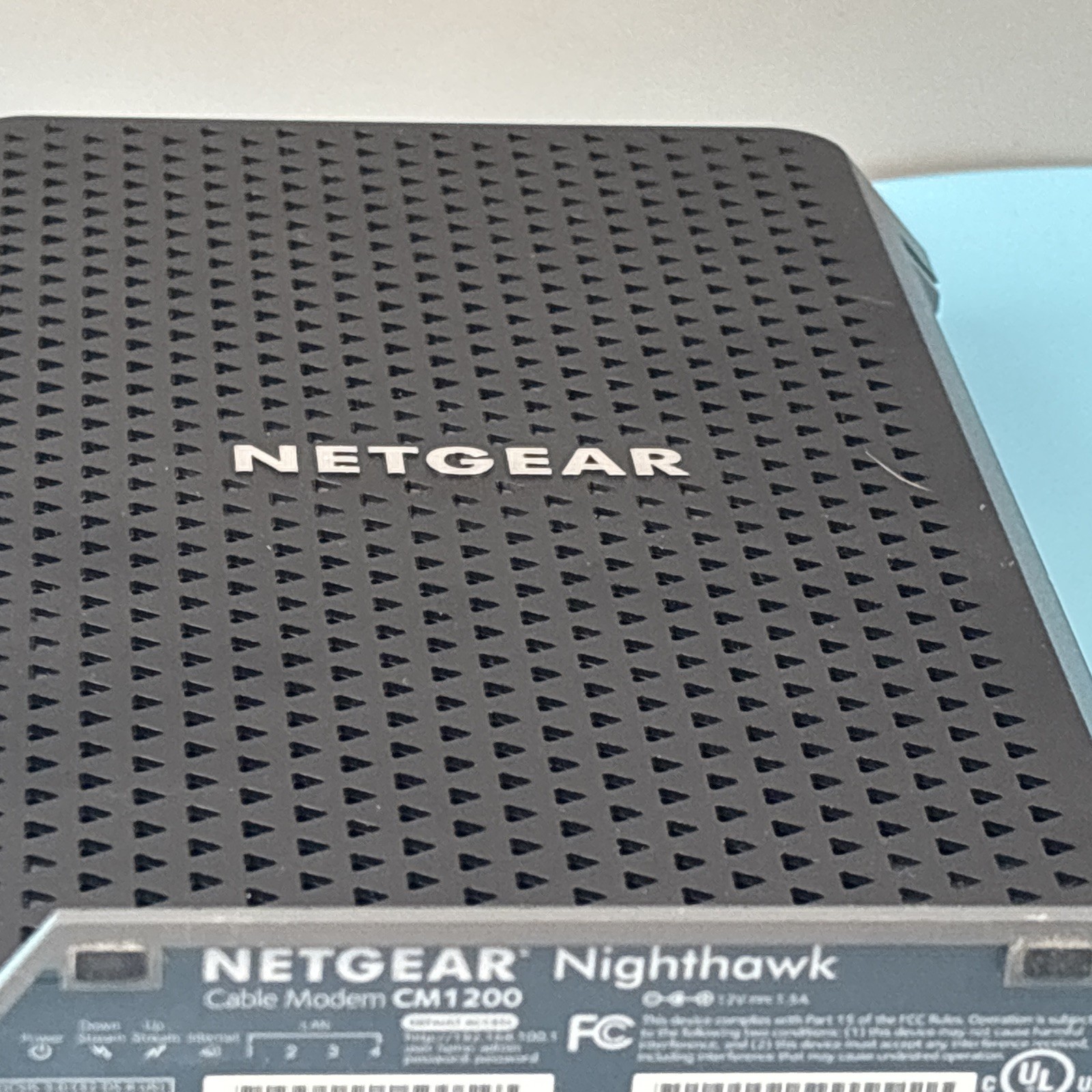 NETGEAR Nighthawk CM1200 DOCSIS 3.1 Cable Modem w/ adapter – Parts/Repair ONLY!