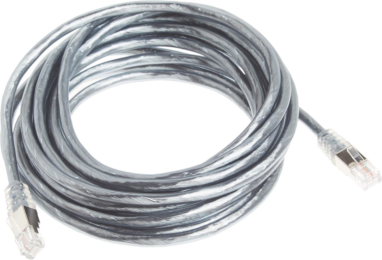 15ft Grey RJ11 Modem Cable – Fast Data Transfer with Double-Shielding Protection