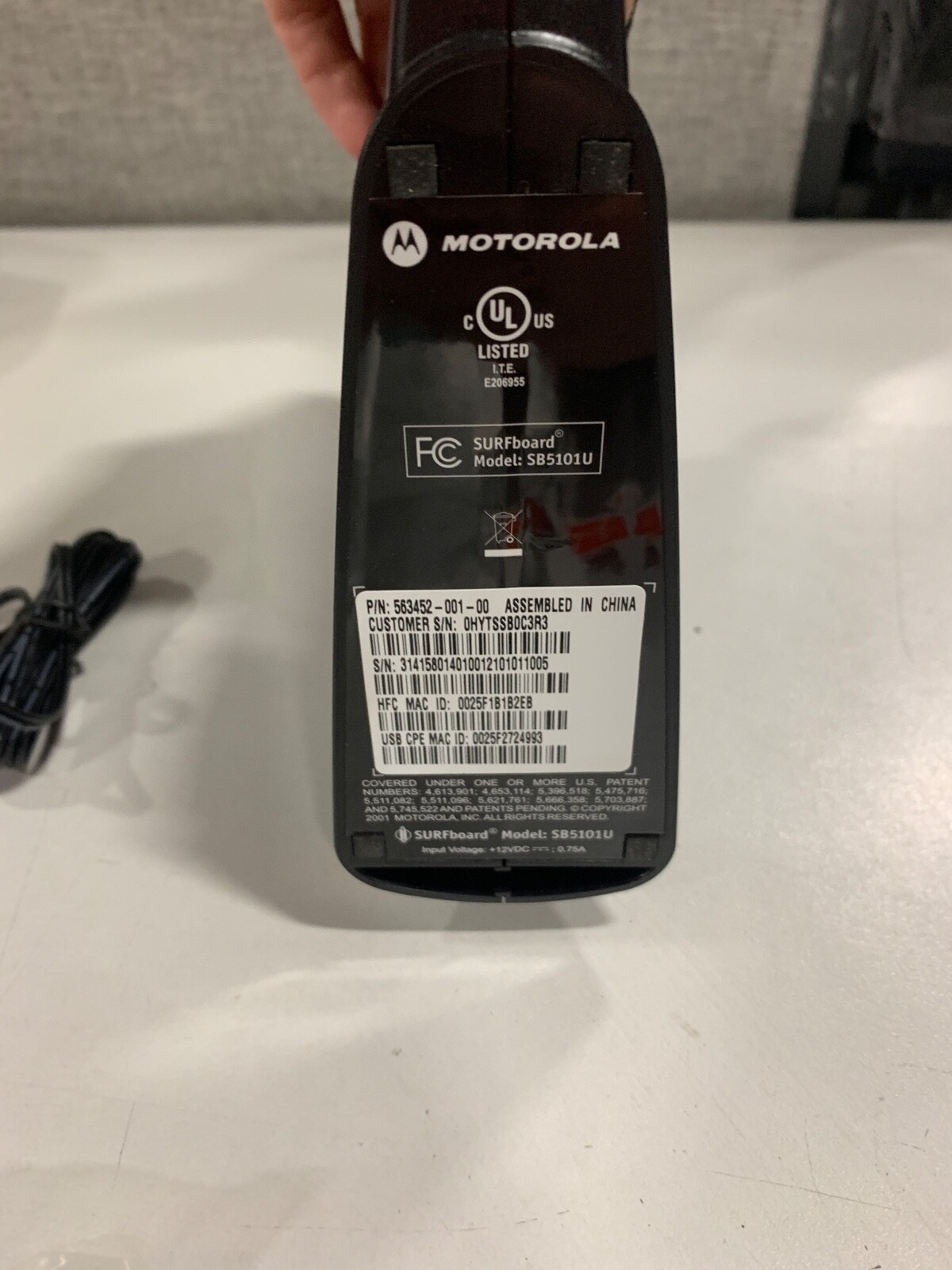 Motorola SURFboard SB5101 (SB515290-087-00) 38 Mbps