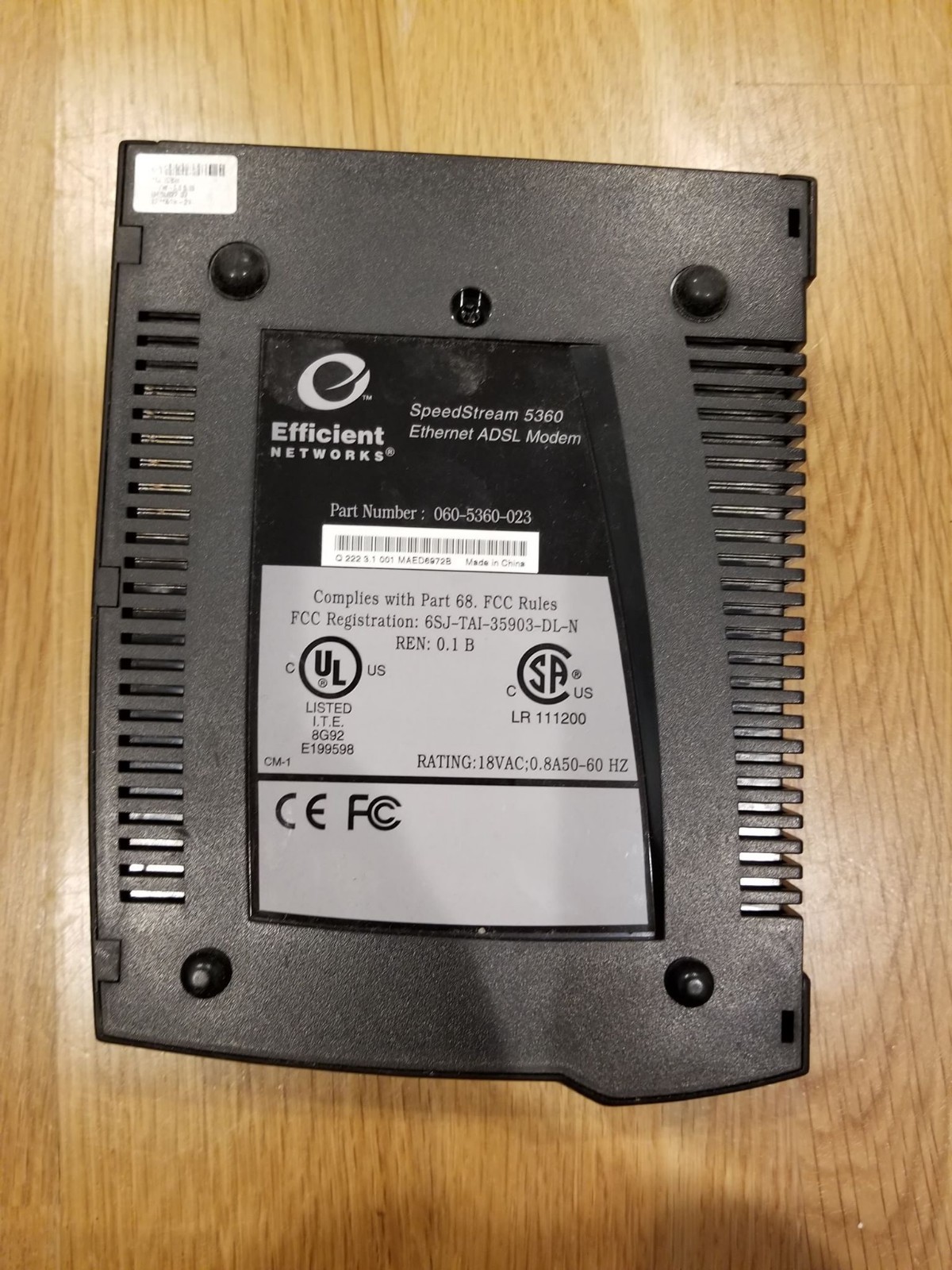 Efficient Networks SpeedStream 5360 ethernet ADSL Modem