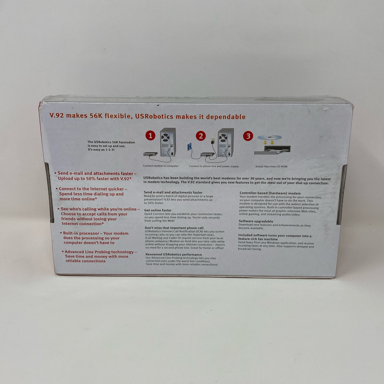 USRobotics 56K V.92 External Faxmodem 5686E Black (Serial)