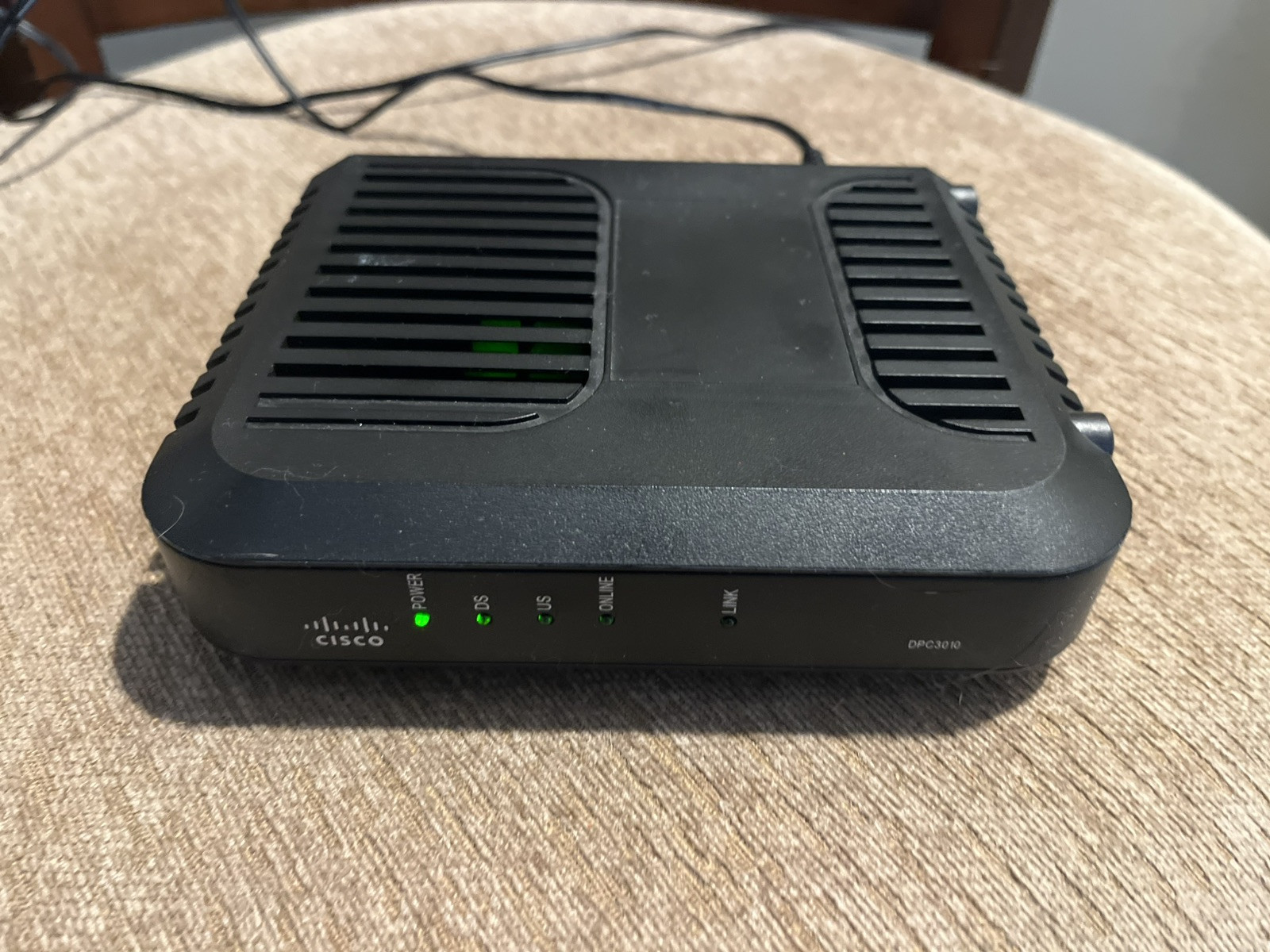 Cisco DPC3010 DOCSIS 3.0 12v Cable Modem w/ Power Supply
