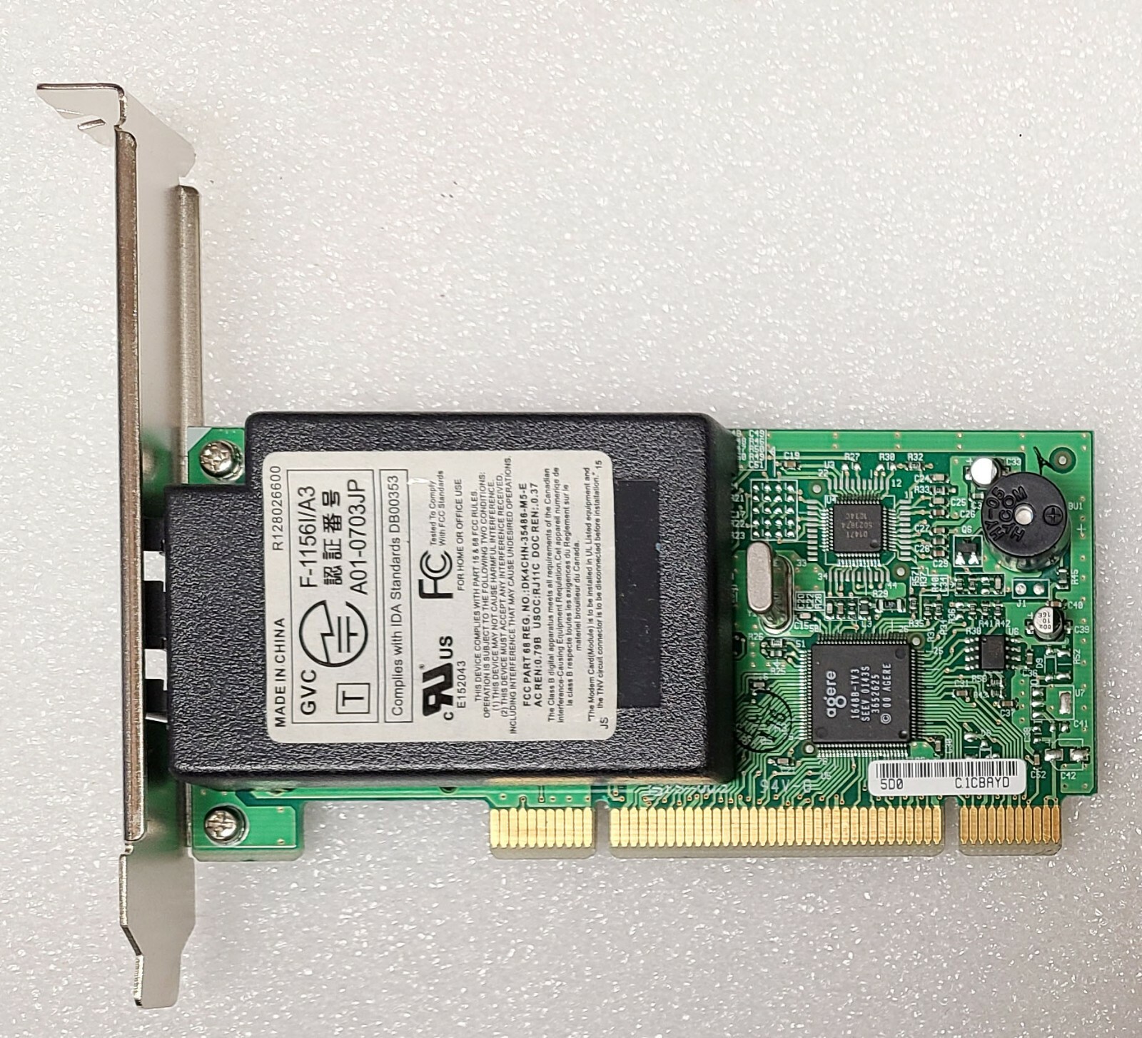 New SONY/GVC 56Kbps PCI Modem w/Agere Chipset for VAIO F-1156I/A3, A01-0703JP