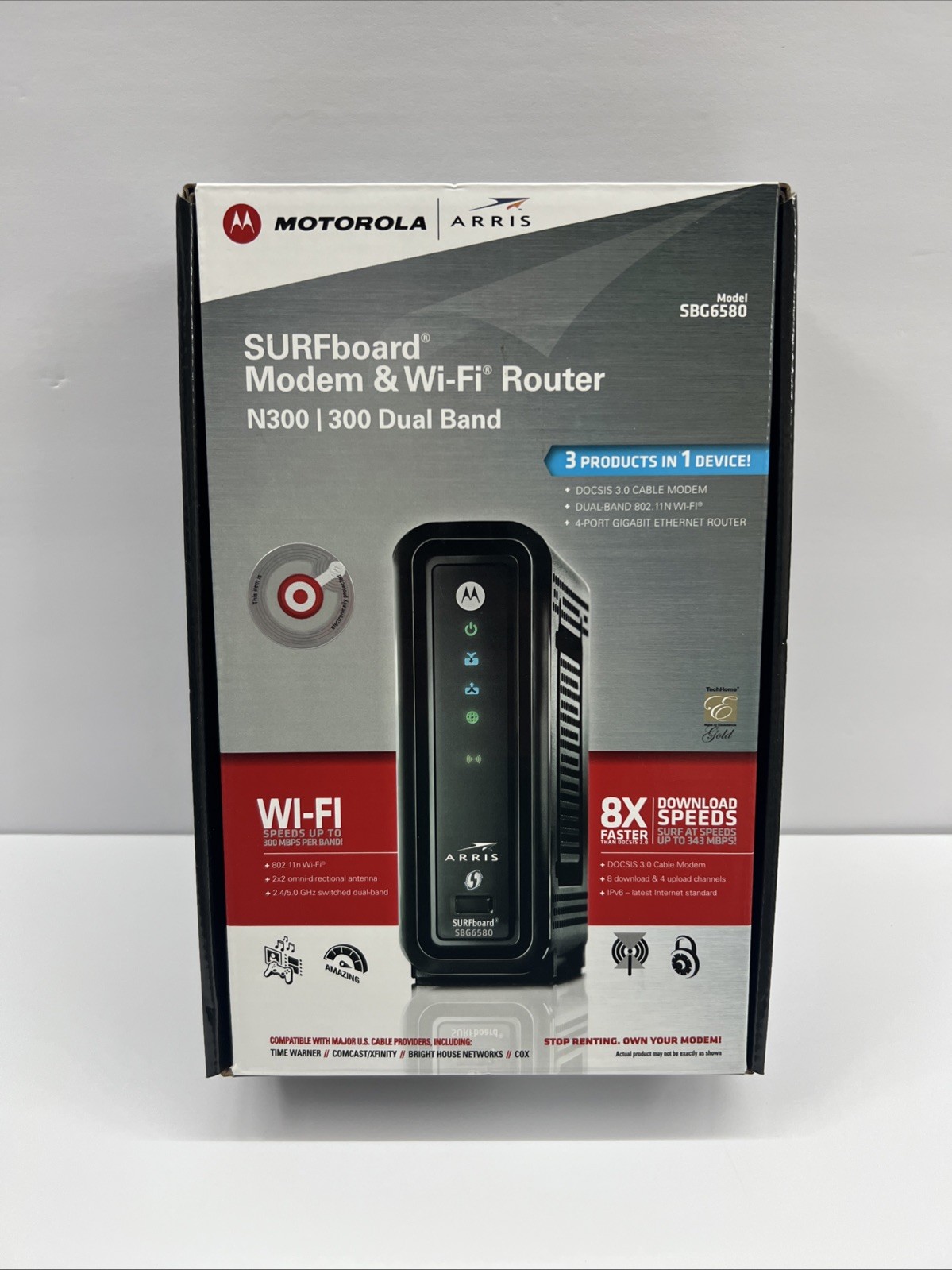 Motorola ARRIS SBG6580 SURFboard DOCSIS 3.0 WiFi Cable Modem Router