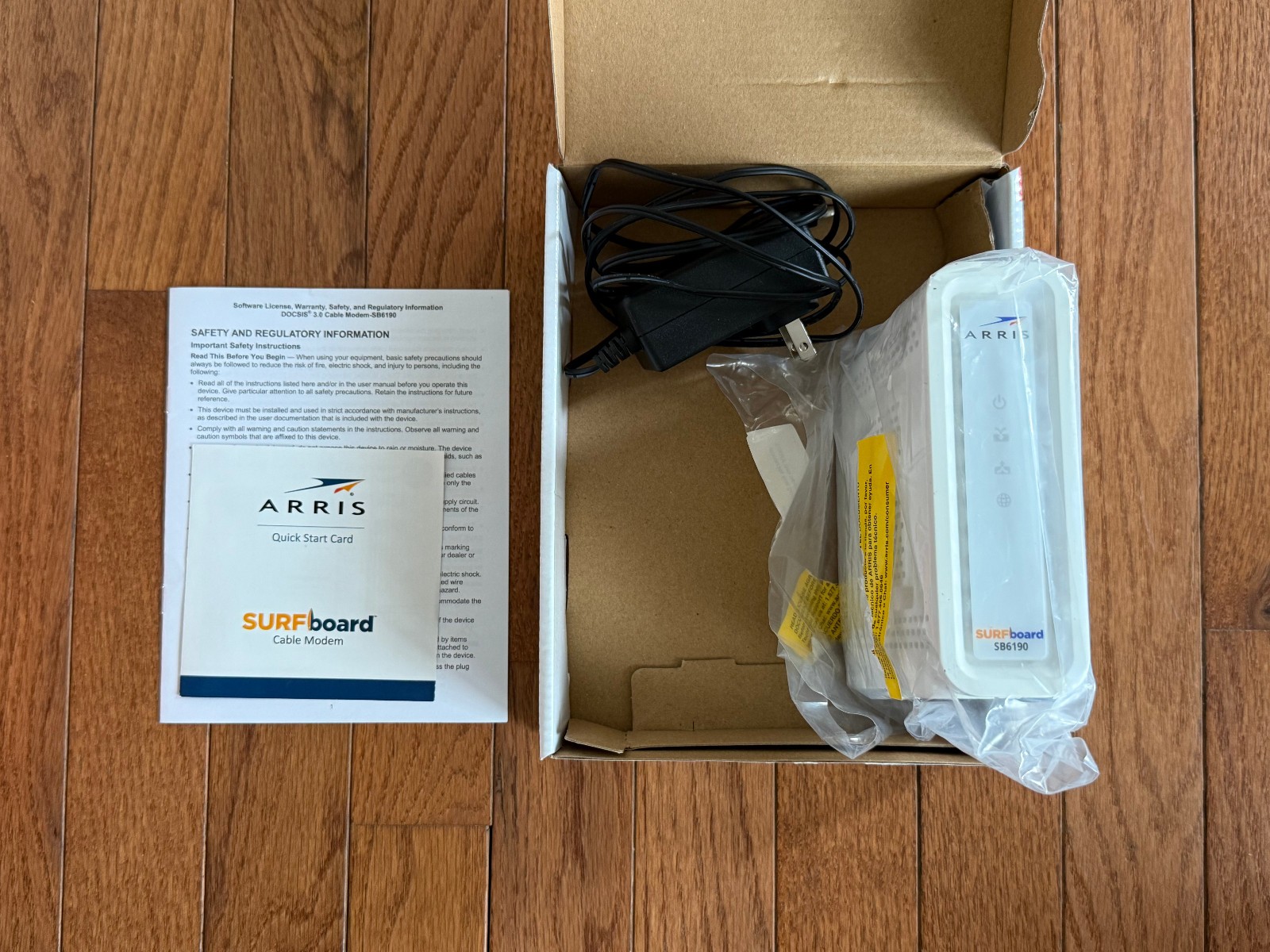 ARRIS Surfboard SB6190-RB DOCSIS 3.0 Cable Modem, White (Renewed)