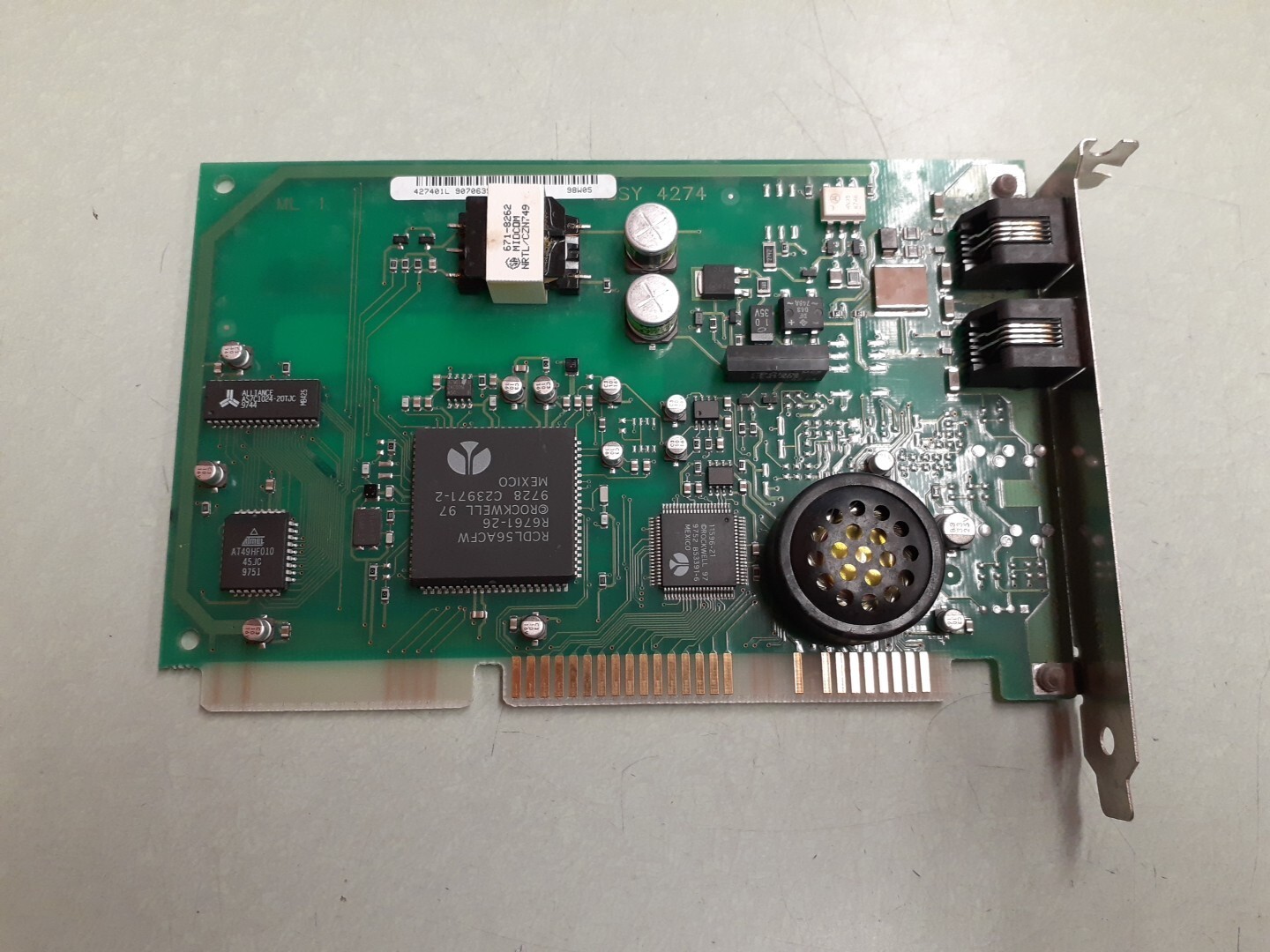 Vintage Motorola 3456 ISA MS US Modem 62095466-01