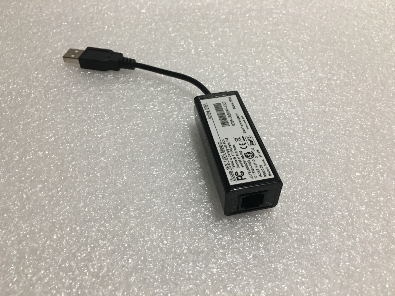 Zoom 56k USB Modem Model 3095