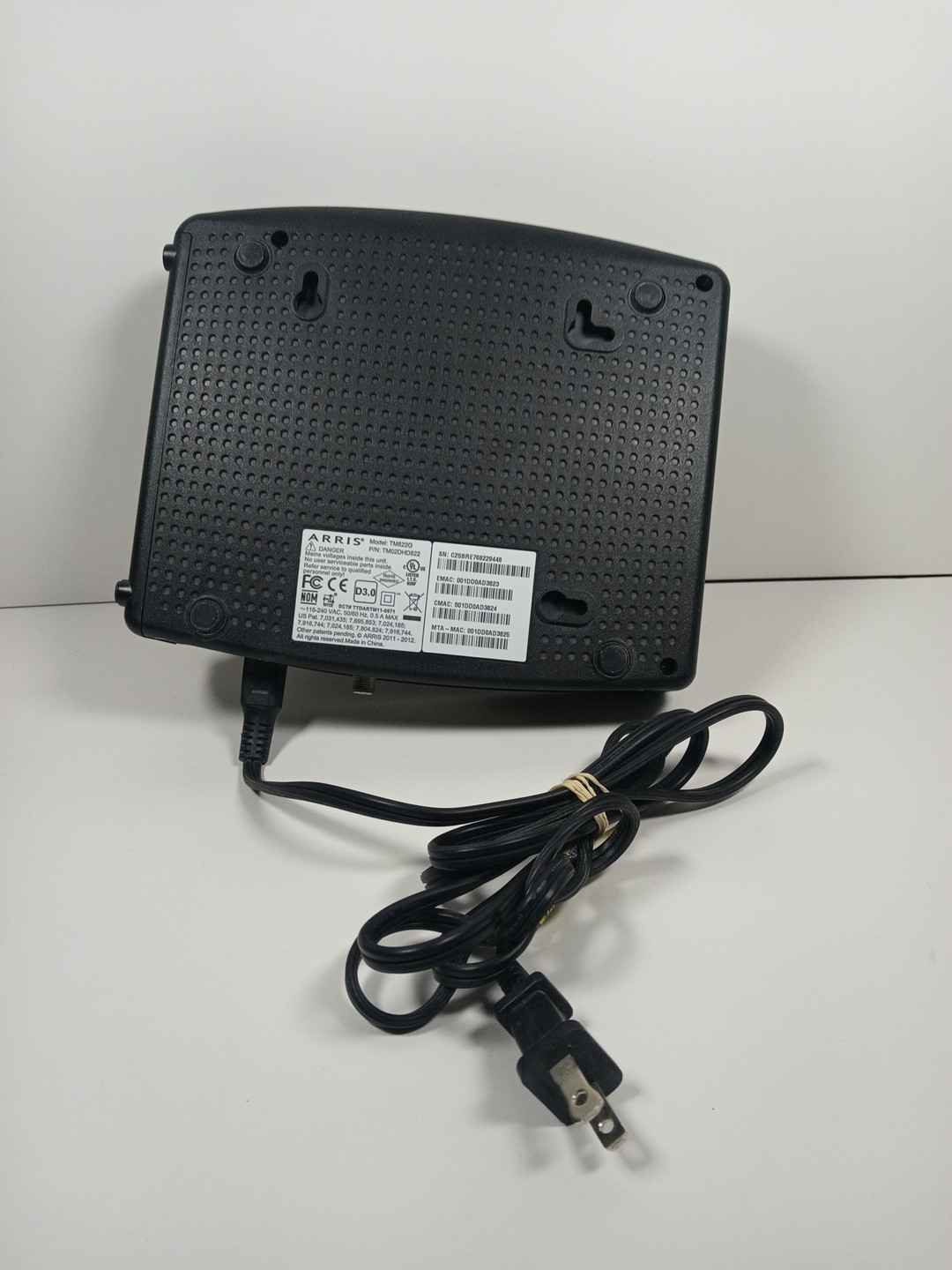 ARRIS Touchstone TM822 Telephony Cable Modem Optimum (USED)