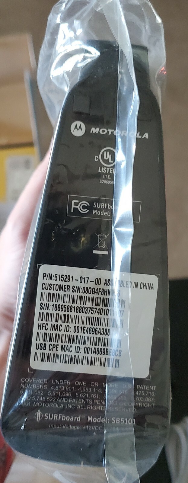 Motorola Surfboard Cable Modem SB5101