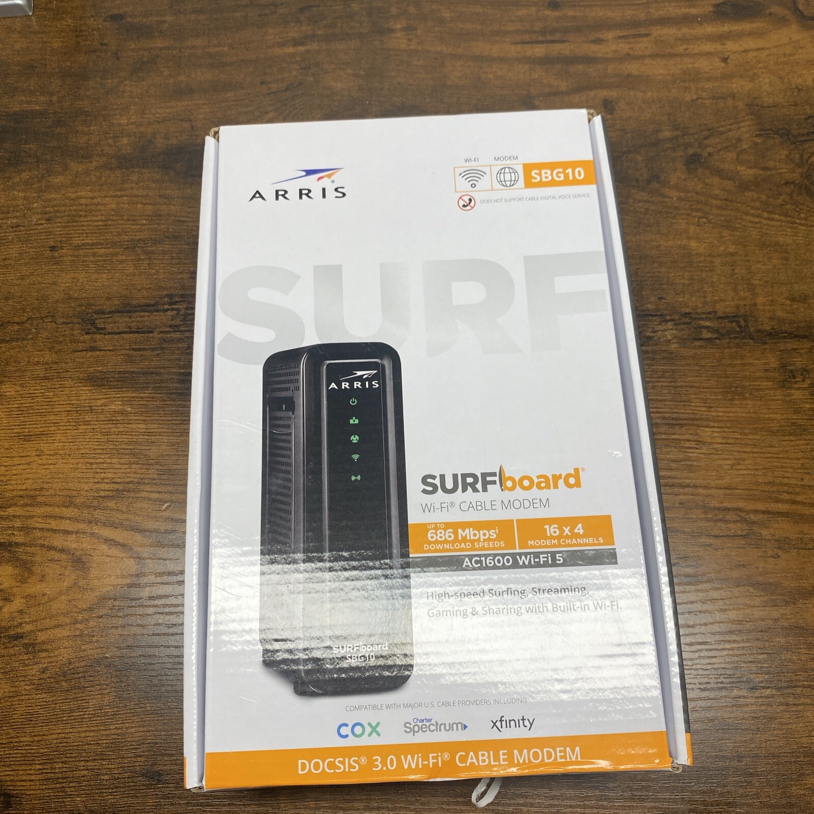 ARRIS SURFboard SBG10 Dual Band AC1600 Docsis 3 WIFI Cable Modem & Router In One