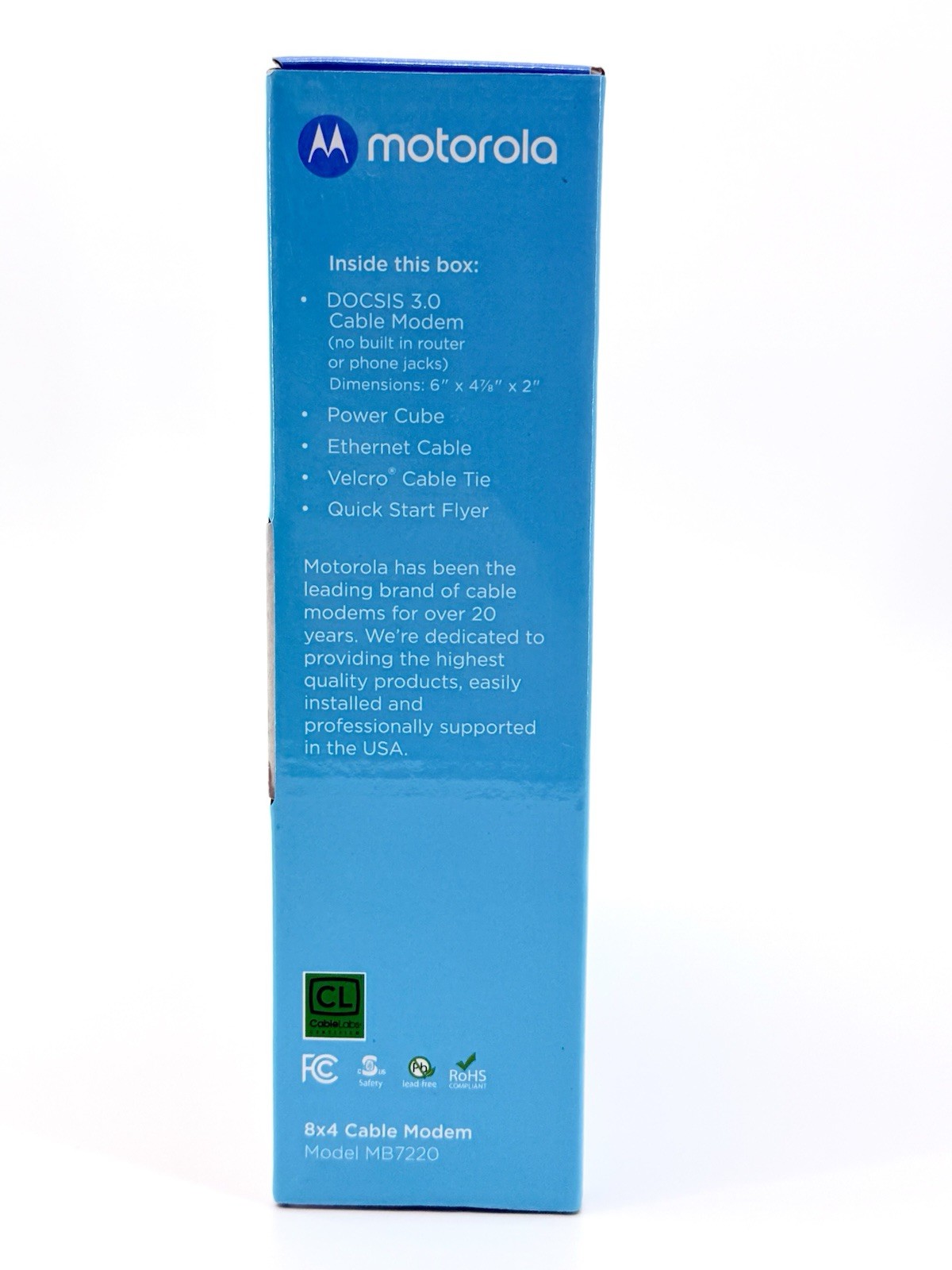 Motorola MB7220 DOCSIS /3.0 Cable Modem 8×4 343 mbps