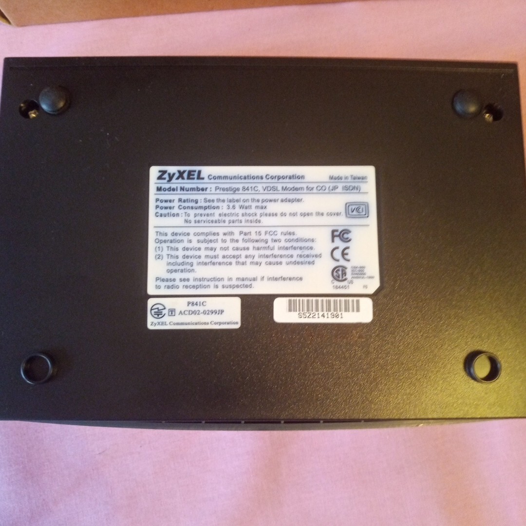 ZyXEL Prestige 841C VDSL Modem New old stock in box with cord dvd READ