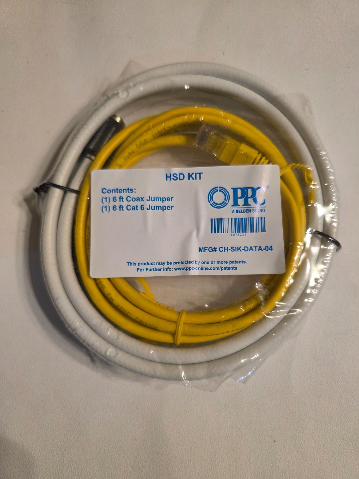 PPC HSD Kit 12ft Coax Jumper 606211-PPC Networking / Coaxial Cabling Kit
