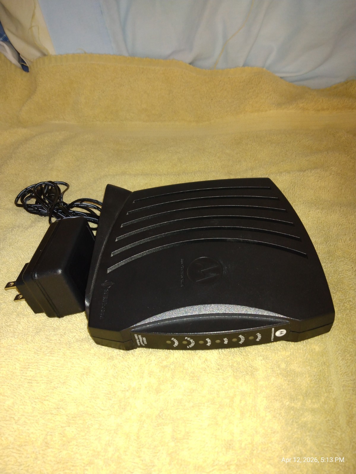 MOTOROLA SB5101 CABLE MODEM DOCSIS 2.0 WITH POWER SUPPLY