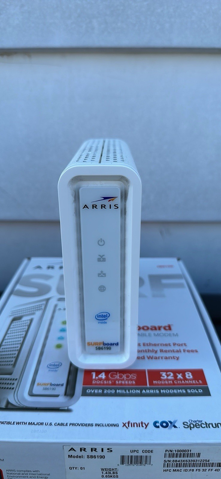 ARRIS SURFboard DOCSIS 3.0 Cable Modem – SB6190