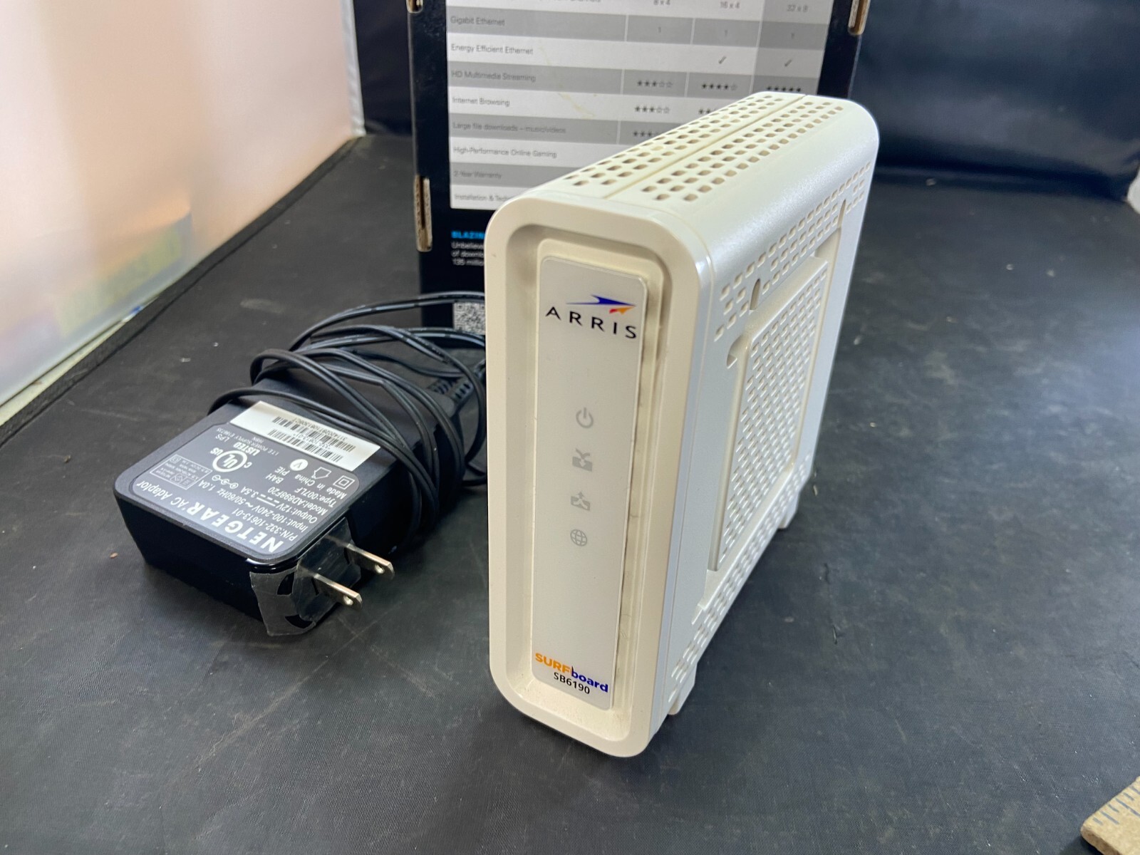 ARRIS Surfboard SB6190 DOCSIS 3.0 Cable Modem, 1GBPS