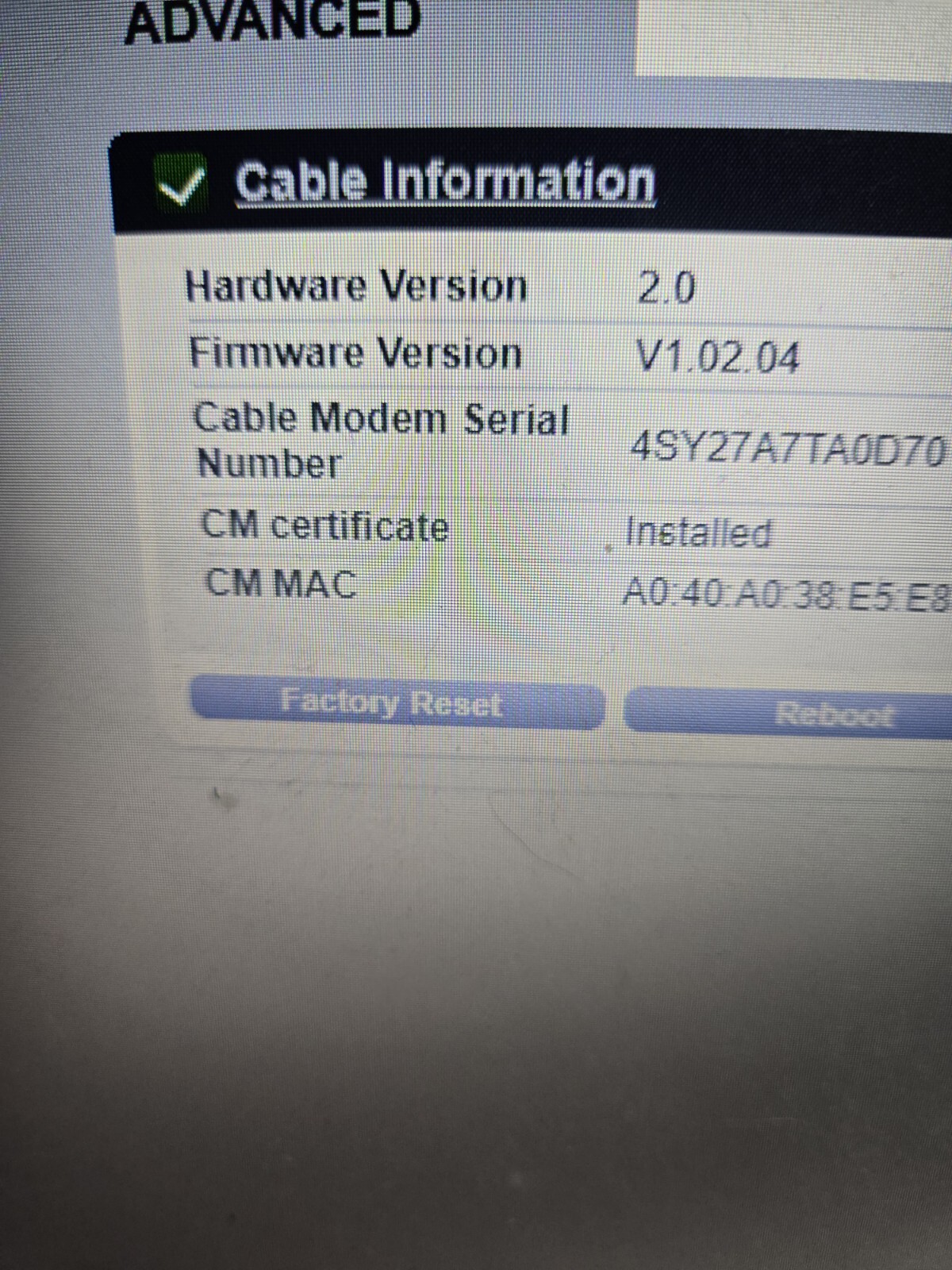 NETGEAR CM700 High Speed Cable Modem 32×8 1.4Gbps DOCSIS 3.0