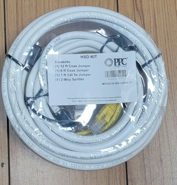 PPC HSD Kit Coax Jumper 12-Ft 606211-PPC