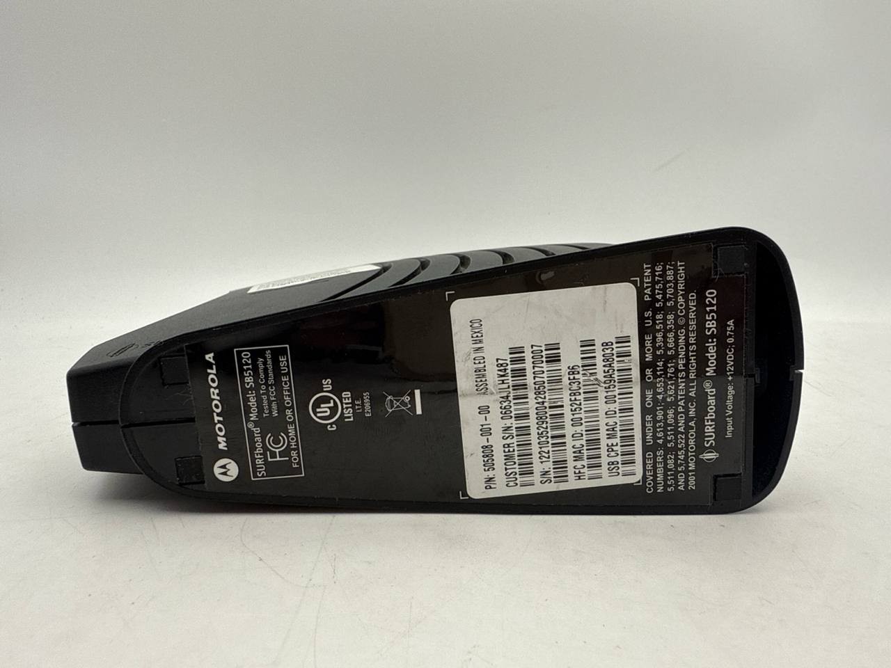 Motorola SB5120 SurfBoard DOCSIS 2.0 High Speed Cable Modem USB Ethernet 38Mbps