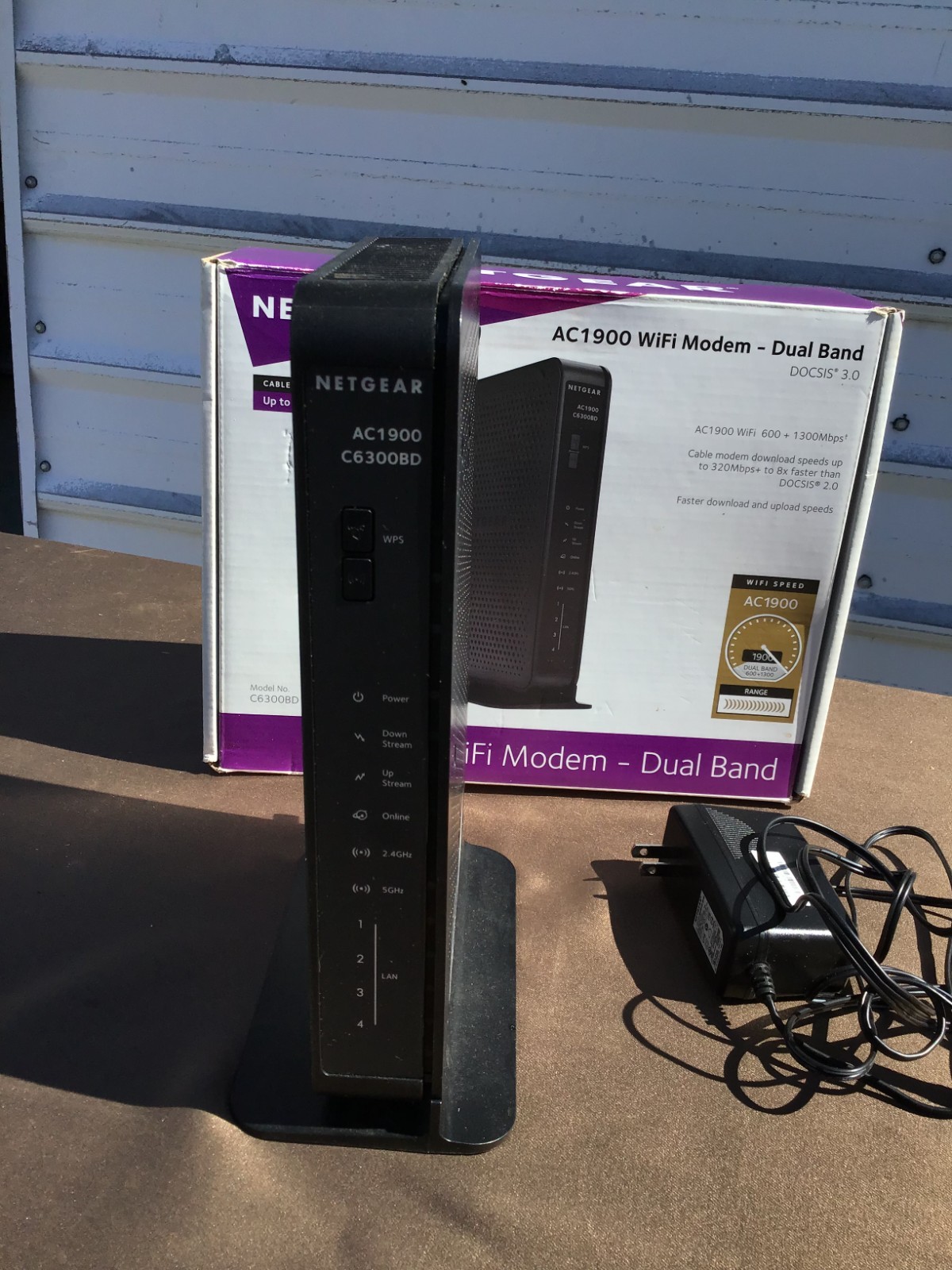 NETGEAR C6300BD AC1900 DOCSIS 3.0 Cable Modem WiFi Router